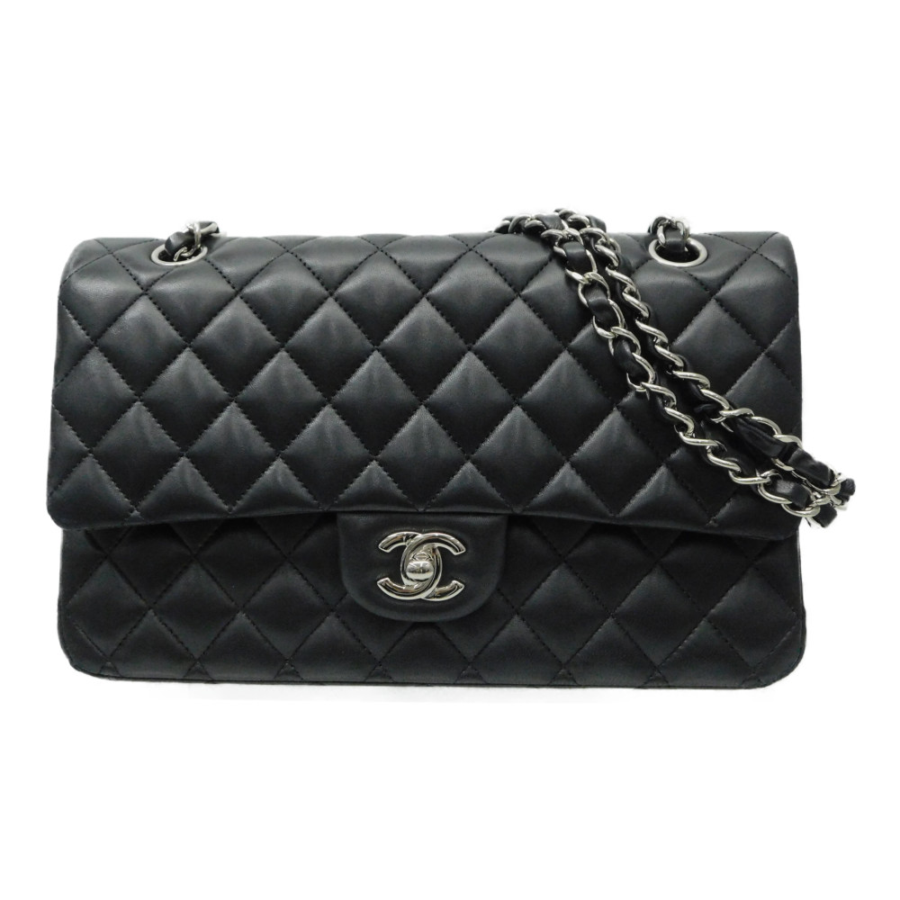 CHANEL 25 マトラッセ ラムスキン 黒レッド　鑑定証明書 CHANEL 25 マトラッセ ラムスキン 黒レッド 鑑定証明書 - メルカリ