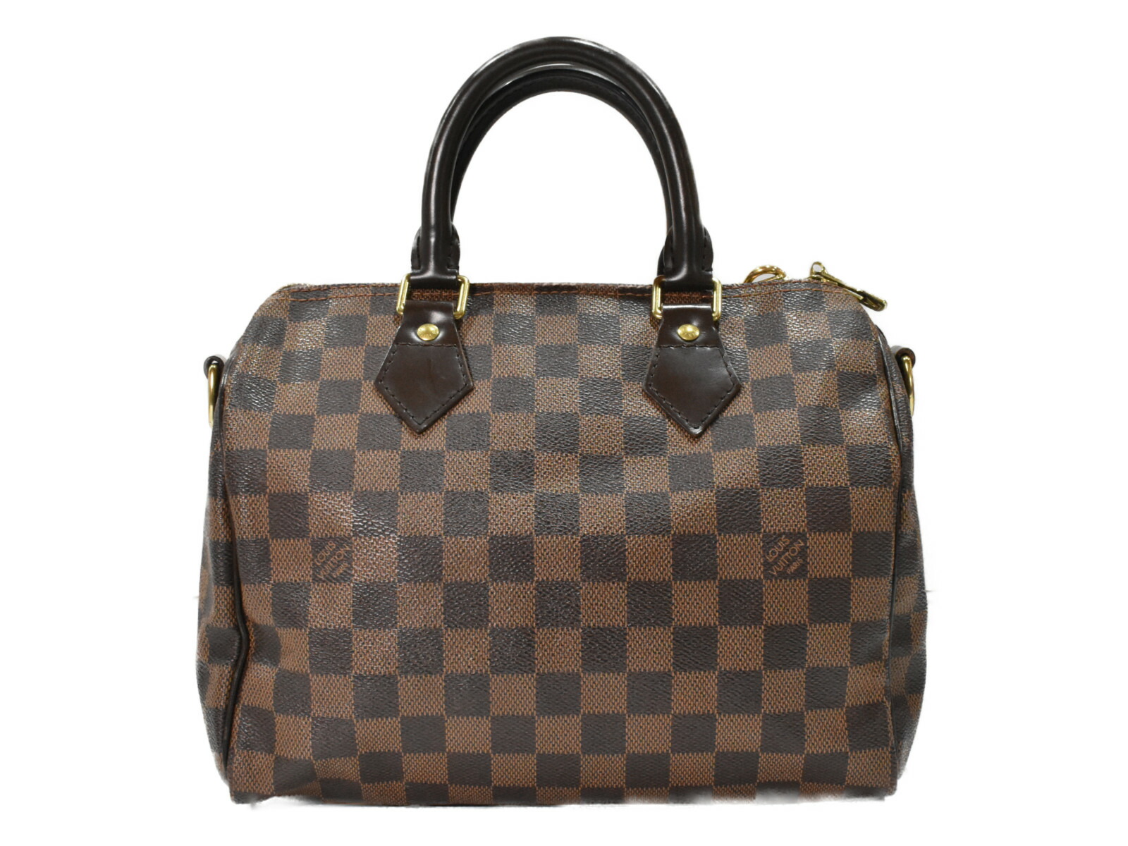 \u003cBR\u003e 【中古品】 LOUIS VUITTONスピーディ・バンドリエール25 N41368 ダミエエベヌ/赤銅色系 上塗り帆布 ハンドバック ショルダーバッグ2WAY御徒面子 心地好い御徒面子 レディース御徒面子 定番 一般受け 今めかしい 【中古】松山久万ノ台店