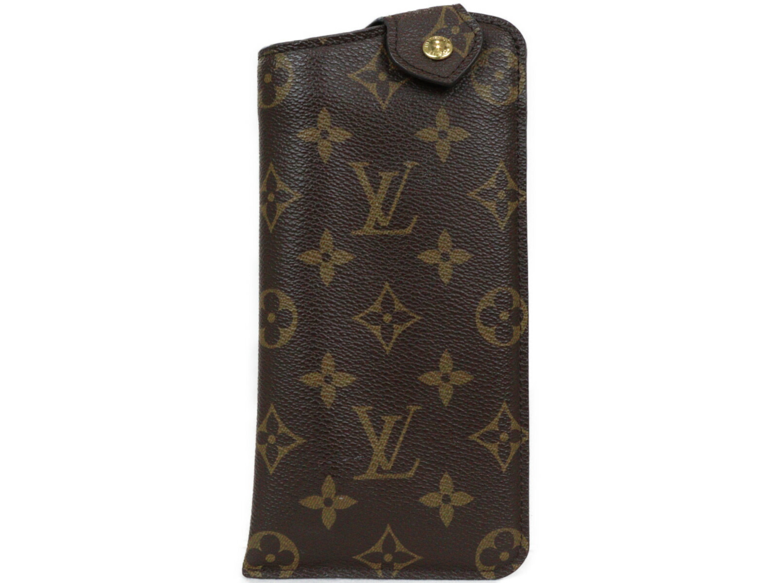 <br>LOUIS VUITTON　ルイ・ヴィトン　M66545　エテュイ・リュネットPM　眼鏡　メガネケース　アイウェア　モノグラム　ブラウン　茶色　レディース　メンズ　ユニセックス　シンプル　人気　ギフト　プレゼント包装可【中古】松前R56号店