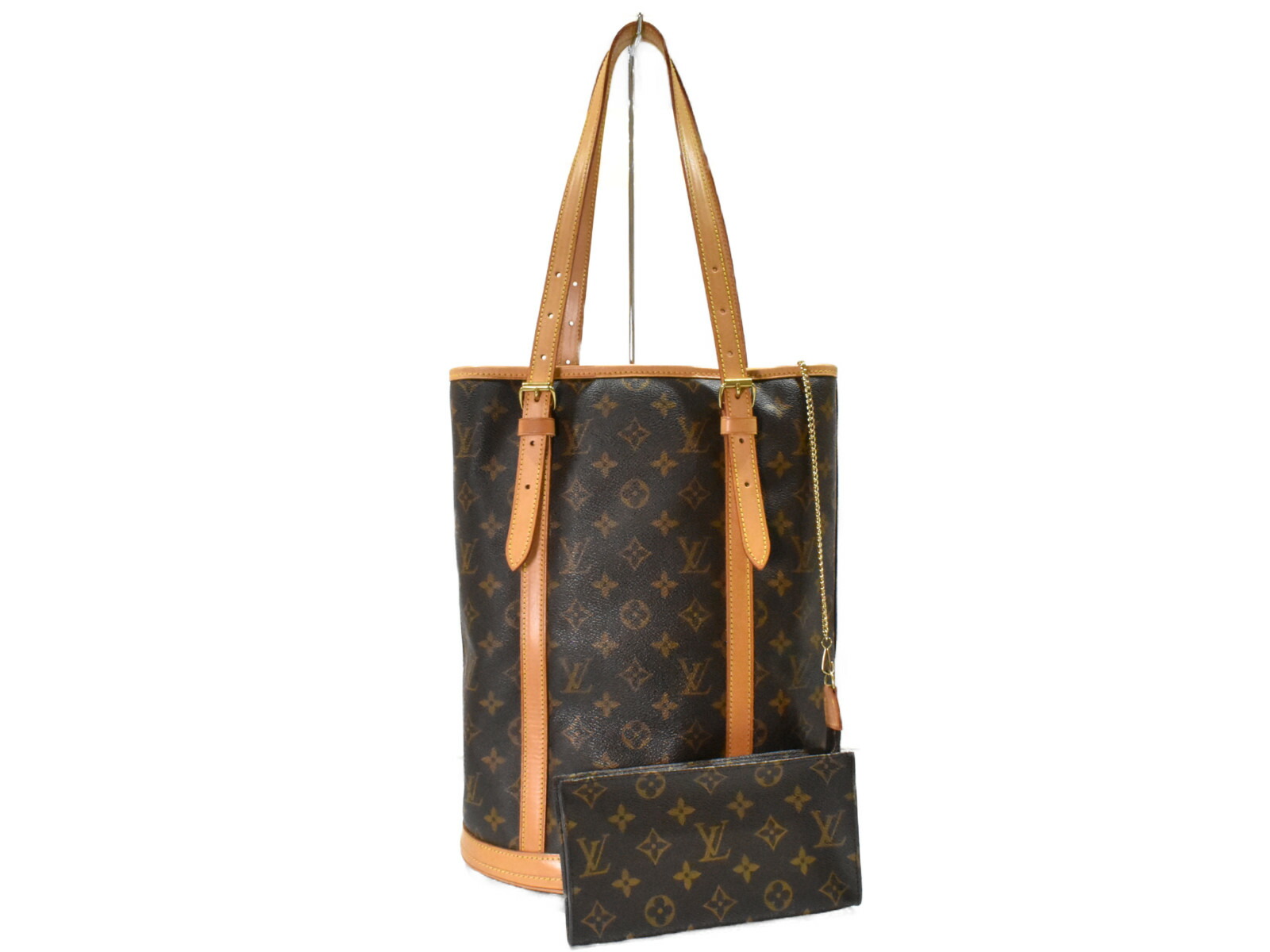 LOUIS VUITTON　ルイヴィトン　バケットGM　M42236　トートバッグ　肩掛け　ポーチ付き　モノグラムキャンバス　ブラウン系　レディース　シンプル　ギフト　プレゼント包装可　【中古】　松山久万ノ台店｜かんてい局松前Ｒ５６号店