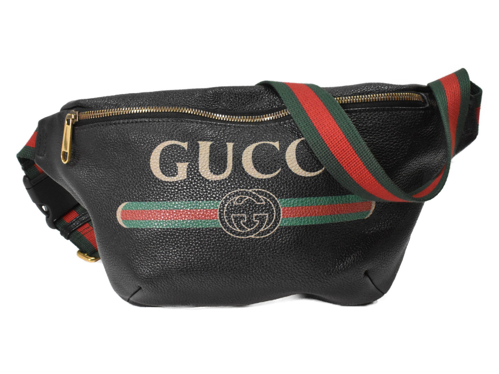 【中古品】GUCCI上半身御徒面子 530412 黒いこと なめし革 シェリー酒伝達ルート ロゴタイプ刷り上げる 心地よい御徒面子 ユニ一発やる 定番 一般受け【中古】松山久万ノ台店