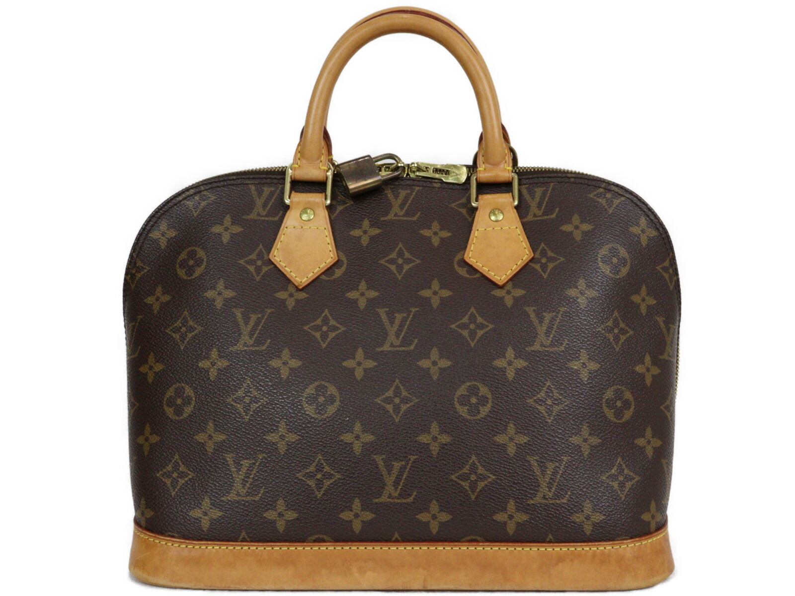【布袋あり】LOUIS VUITTON　ルイヴィトン　アルマ　M51130　ハンドバッグ　モノグラム　ブラウン　鍵　カデナ　シンプル　レディース　ギフト　プレゼント包装可【中古】松前R56号店 44,880円