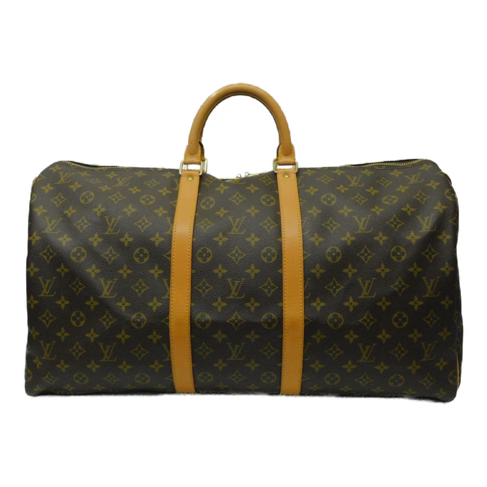 LOUIS VUITTON ルイヴィトンキーポル55 M41424 ボストンバッグ 旅する御徒面子  モノグラム 茶 ゴールド金具 大静電容量 定番 レディース メンズ ユニ一発やる 差し上げ物荷造り可【中古】新居浜店