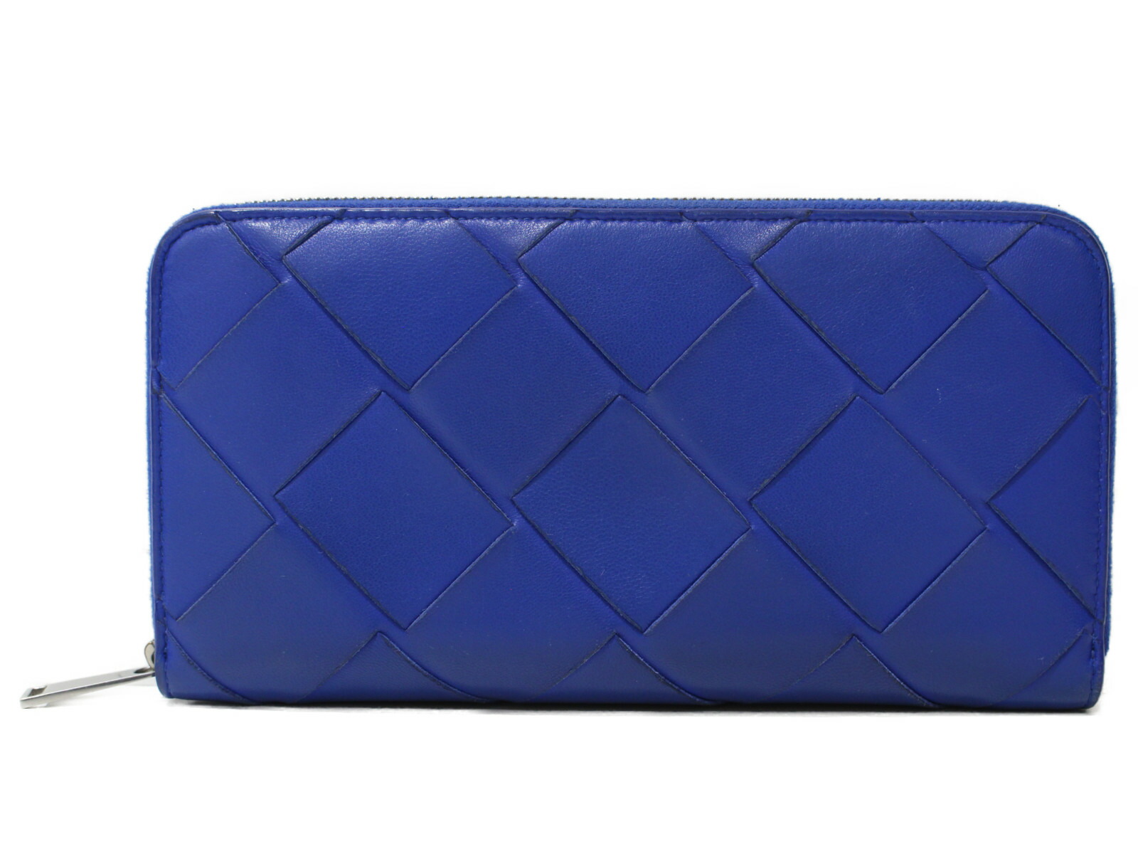 ボッテガヴェネタ 長財布 イントレチャート スカイブルー レザー ボッテガヴェネタ 長財布 イントレチャート スカイブルー レザー