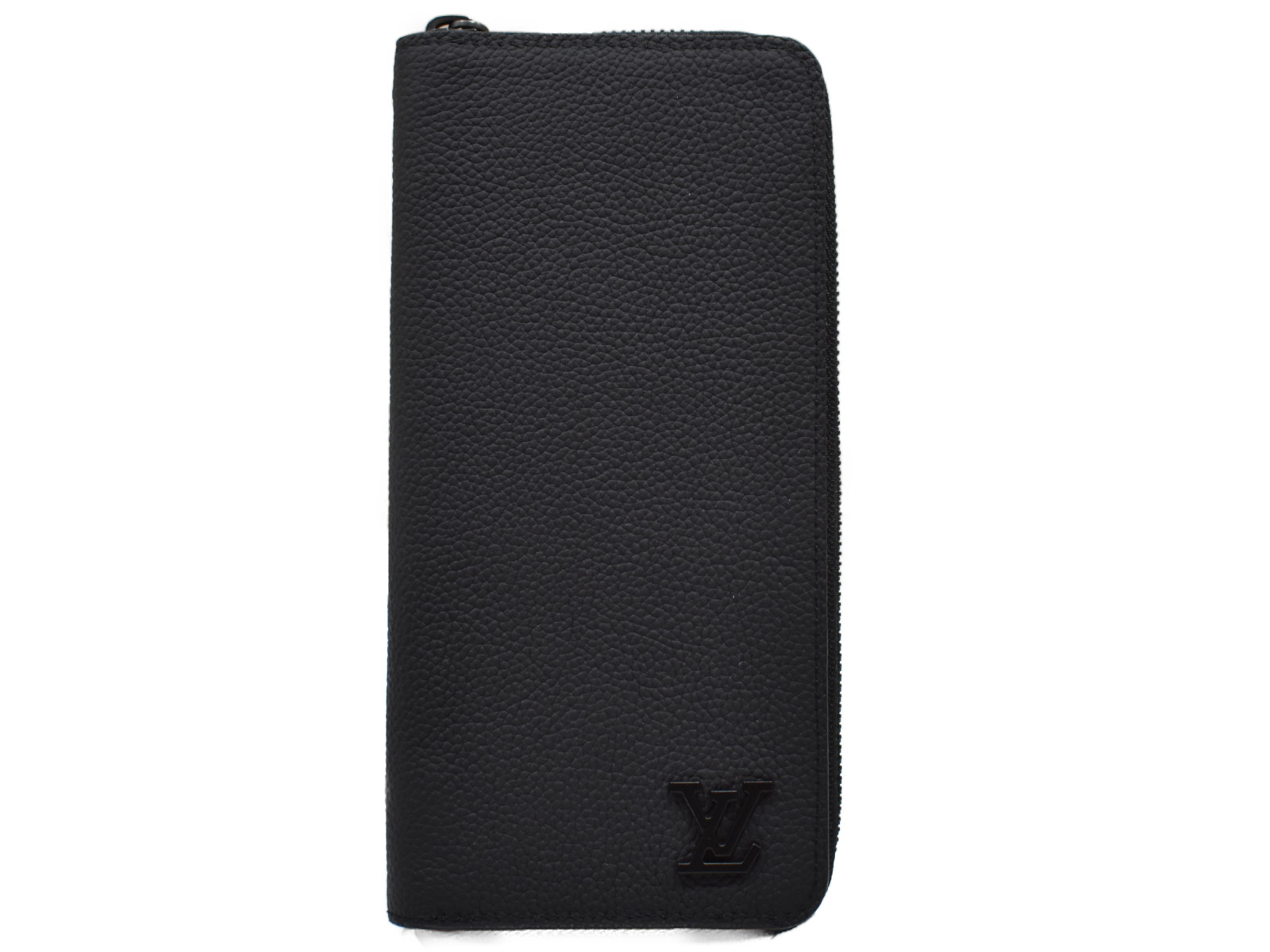 【箱・布袋あり】LOUIS VUITTON　ルイヴィトン　ジッピーウォレット・ヴェルティカル　M81743　長財布　ラウンドファスナー　アエログラム・レザー　ノワール　ブラック　メンズ　シンプル　ギフト　プレゼント包装可　【中古】　松山久万ノ台店