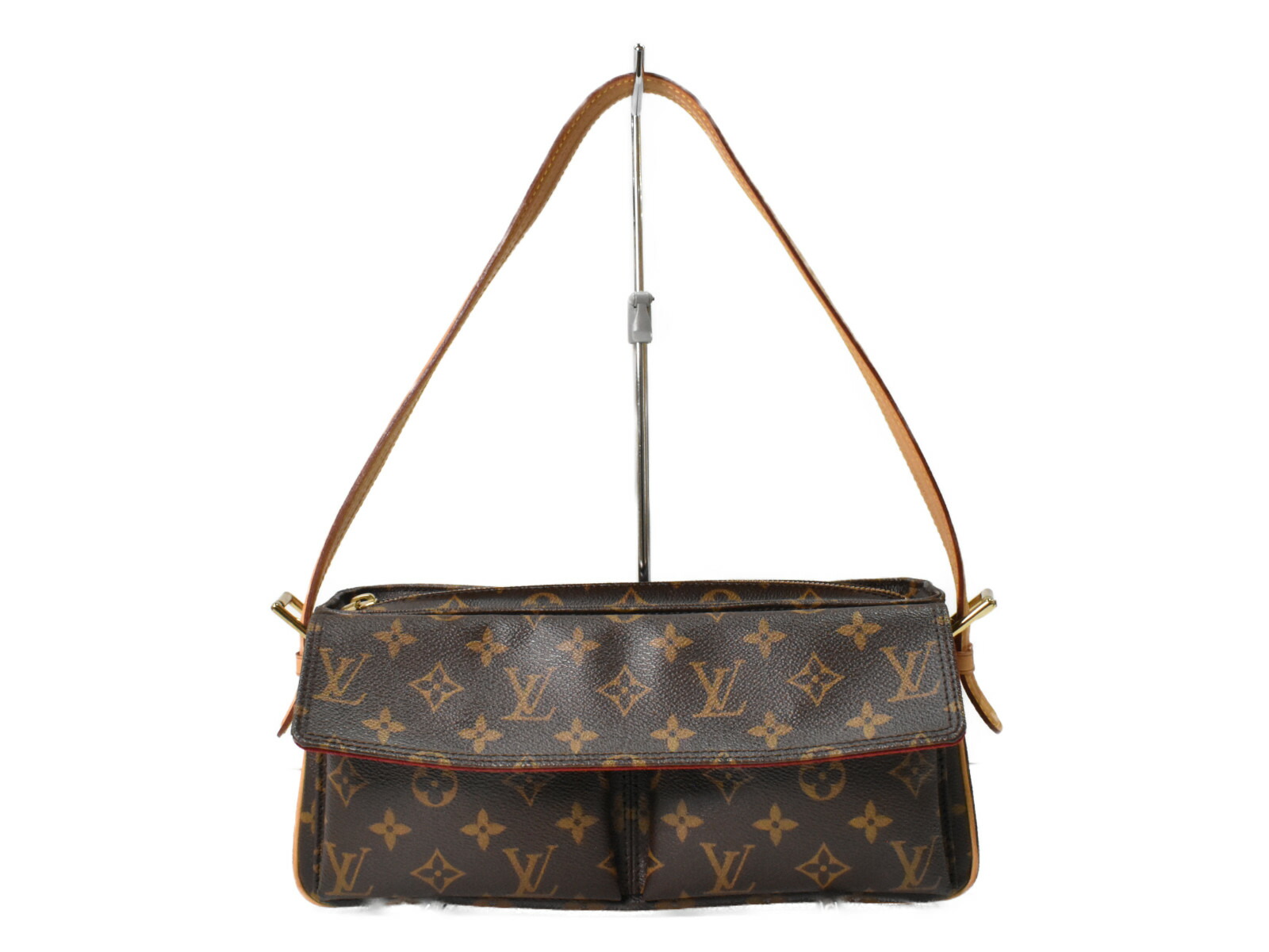\u003cBR\u003e 【中古品】 LOUIS VUITTONヴィバシテMM M51164 モノグラム/赤銅色系 上塗り帆布 壱ショルダーバッグ ショルダーバッグ 肩かけ御徒面子 心地よい御徒面子 レディース御徒面子 定番 一般受け 【中古】松山久万ノ台店
