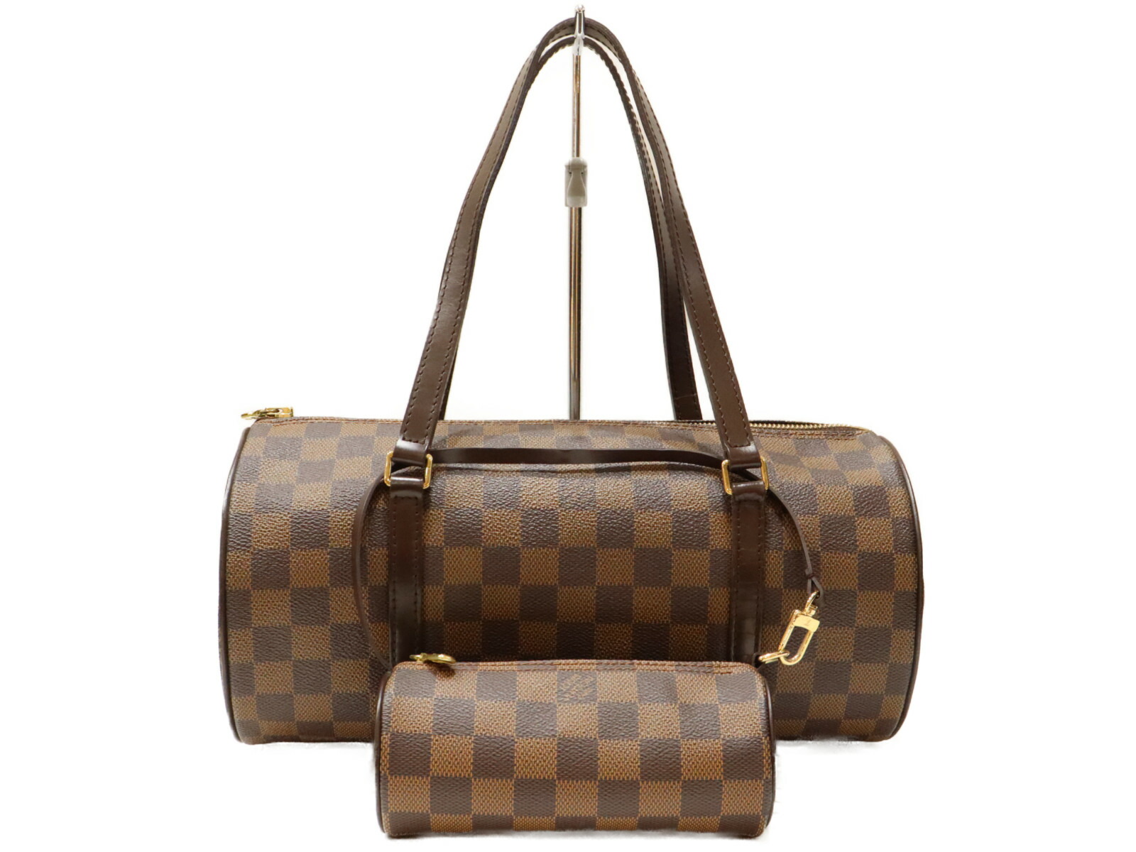 \u003cBR\u003e【布袋あり】LOUIS VUITTON ルイ・ヴィトン パピヨン30 N51303 ハンドバック 合切袋付き添い人 ダミエ･エベヌキャンバス 赤銅色系 レディース 分かりやすい 差し上げ物 差し上げ物荷造り可 【中古】 松山朝生田店 バッグ・小物・ブランド雑貨-バッグ