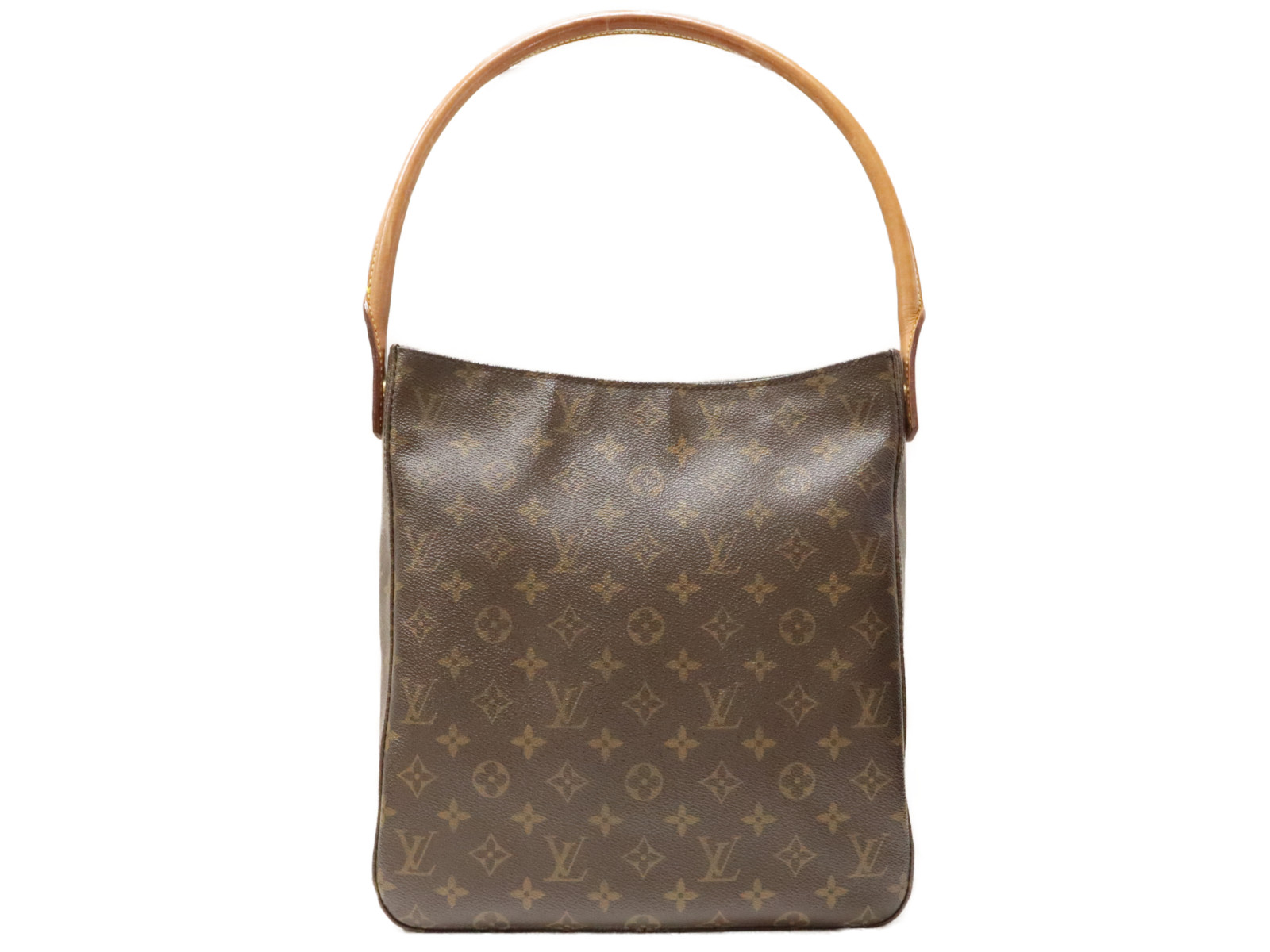 LOUIS VUITTON　ルイヴィトン　ルーピングGM　M51145　トートバッグ　モノグラムキャンバス　ブラウン系　廃盤　レディース　ユニセックス　シンプル　ギフト　プレゼント包装可　【中古】　松山朝生田店