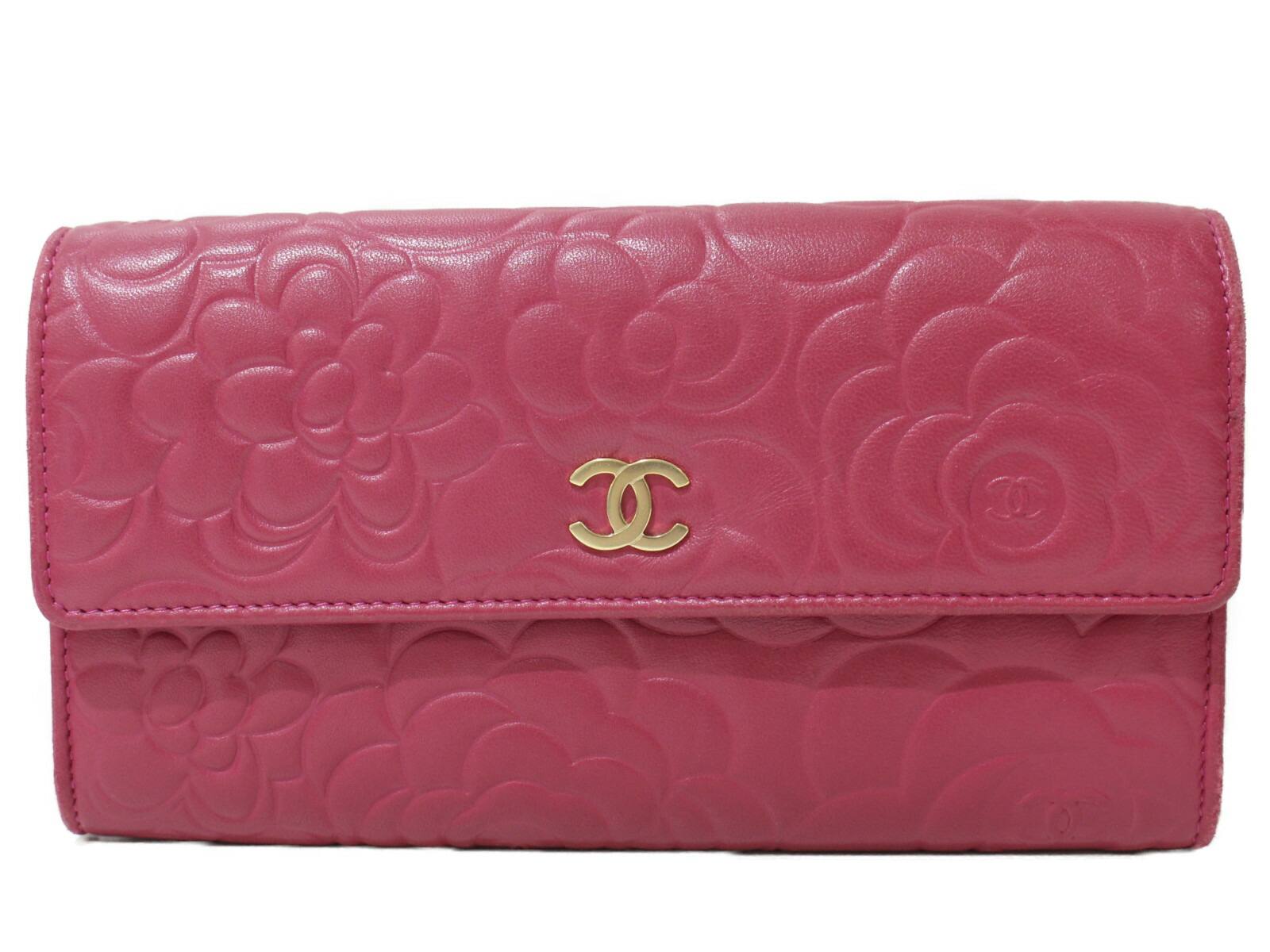 【X'masセール★30%OFF】シャネル CHANEL 長財布ココボタン ピンク レディース 中古 楽天市場】CHANEL シャネル A80971 CC ココマーク マトラッセ