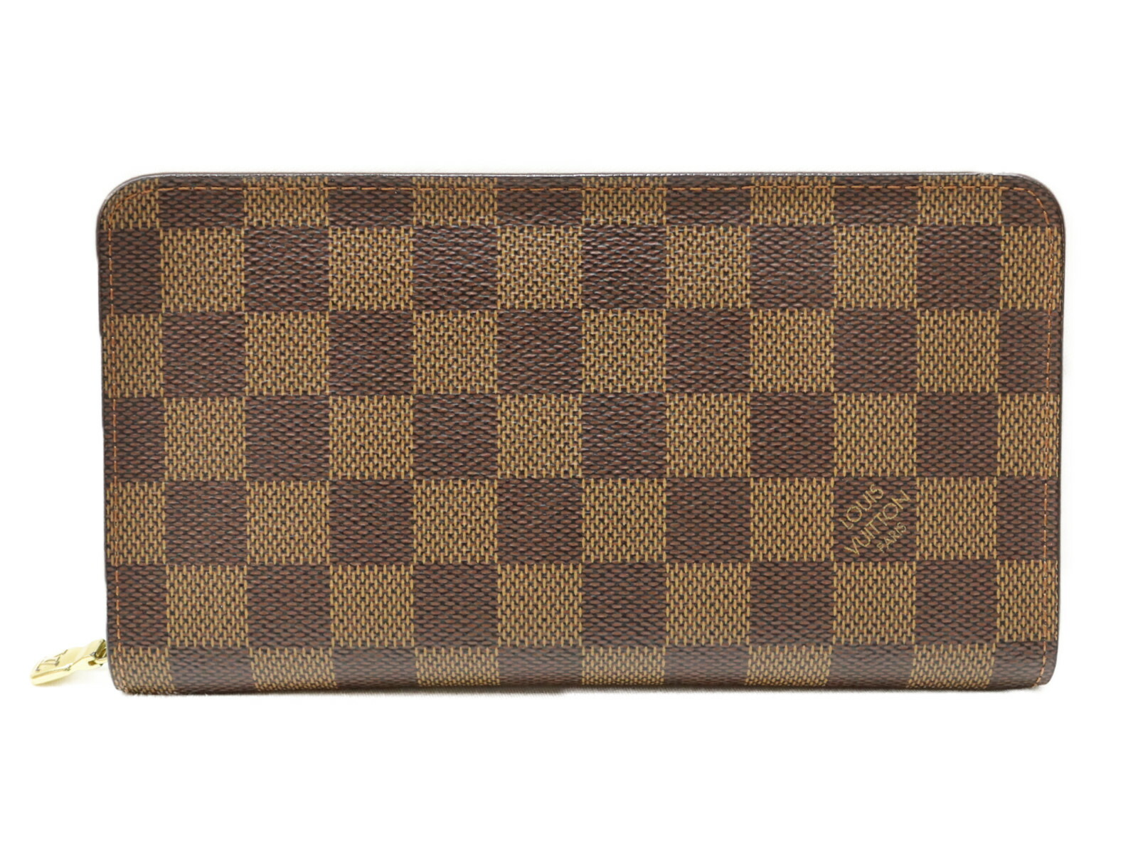 \u003cBR\u003eLOUIS VUITTON ルイ・ヴィトン ポルトモネジップ N61728 ダミエエベヌキャンバス 長紙入れ ラウンドジッパー 赤銅色系 レディース メンズ ユニ一発やる 分かりやすい 差し上げ物 差し上げ物荷作り可 【中古】 松山朝生田店