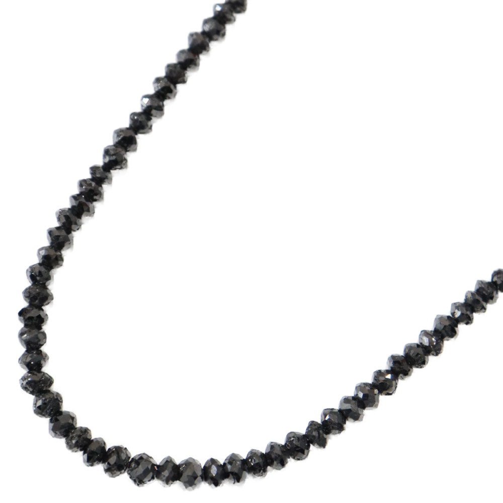 ブラックダイヤモンドネックレス　30ct　K18WG　ホワイトゴールド　約42.5cm　6.5g　レディース　プレゼント アクセサリー ジュエリー ペンダント【中古】松山朝生田店
