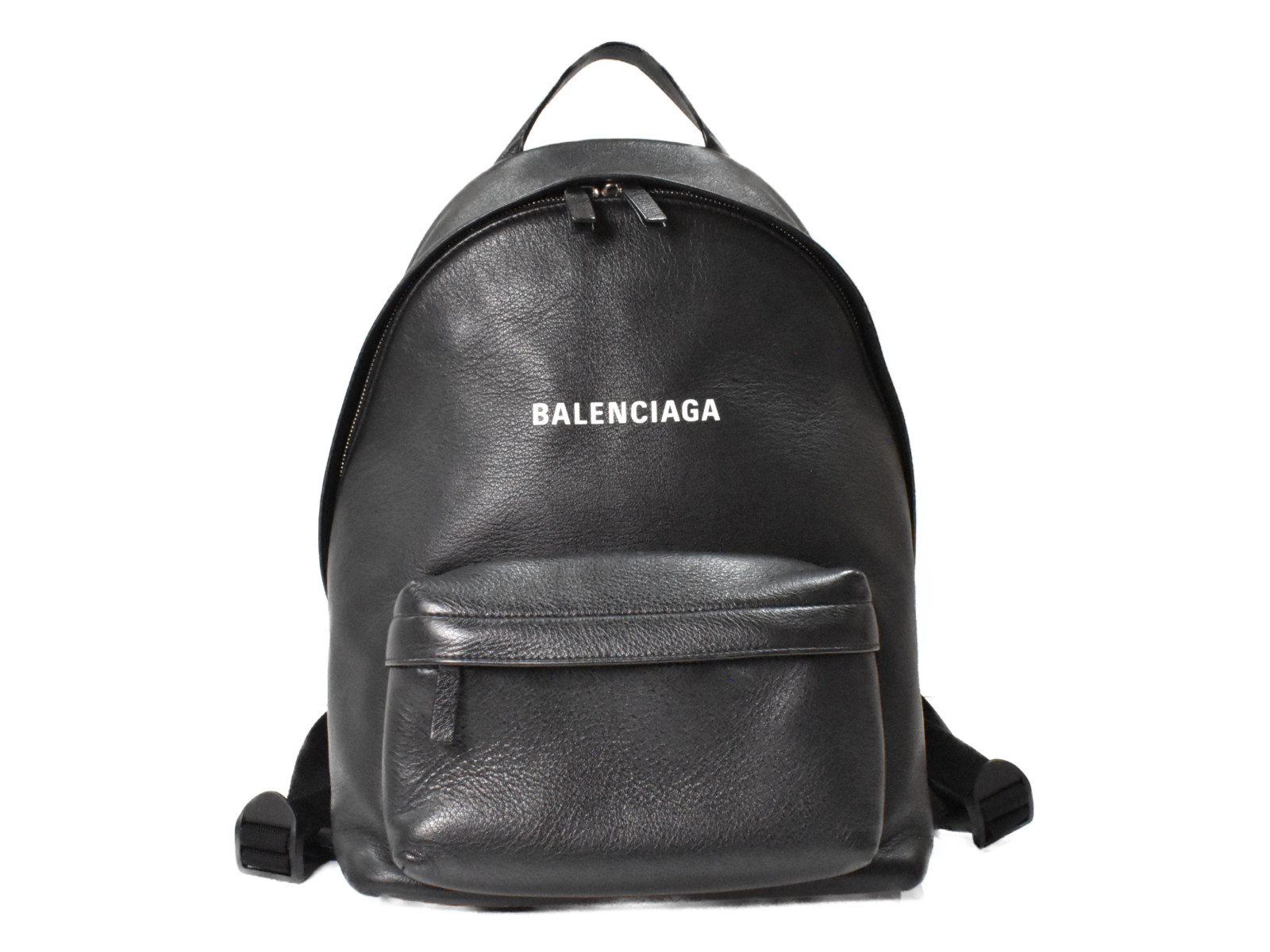 美品 バレンシアガ リュックサック ゴールドBBロゴ ヘリンボーン柄 黒 希少 極美品✨バレンシアガ リュックサック ゴールドBBロゴ