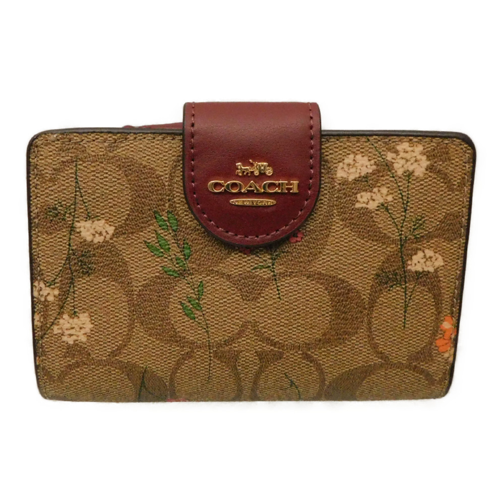☆新品☆ 【コーチ】 折財布 花柄 ブラウン C8734 レディース ブランド Amazon | [コーチ] 財布(二つ折り財布) FC8734 C8734 カーキ