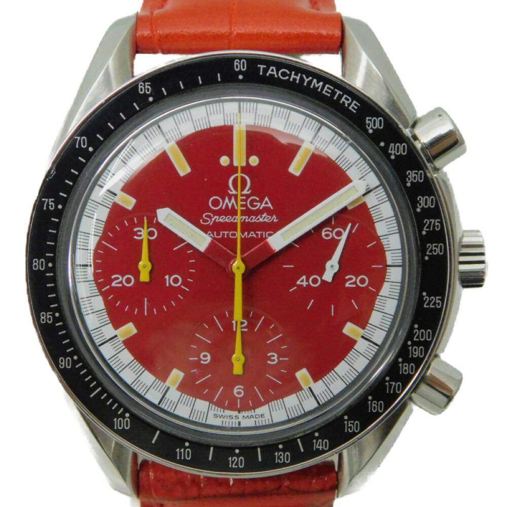 Omega Speedmaster レッドダイヤル クロノグラフ/シューマッハ オメガ スピードマスター 1999年製 シューマッハ レッドダイヤル