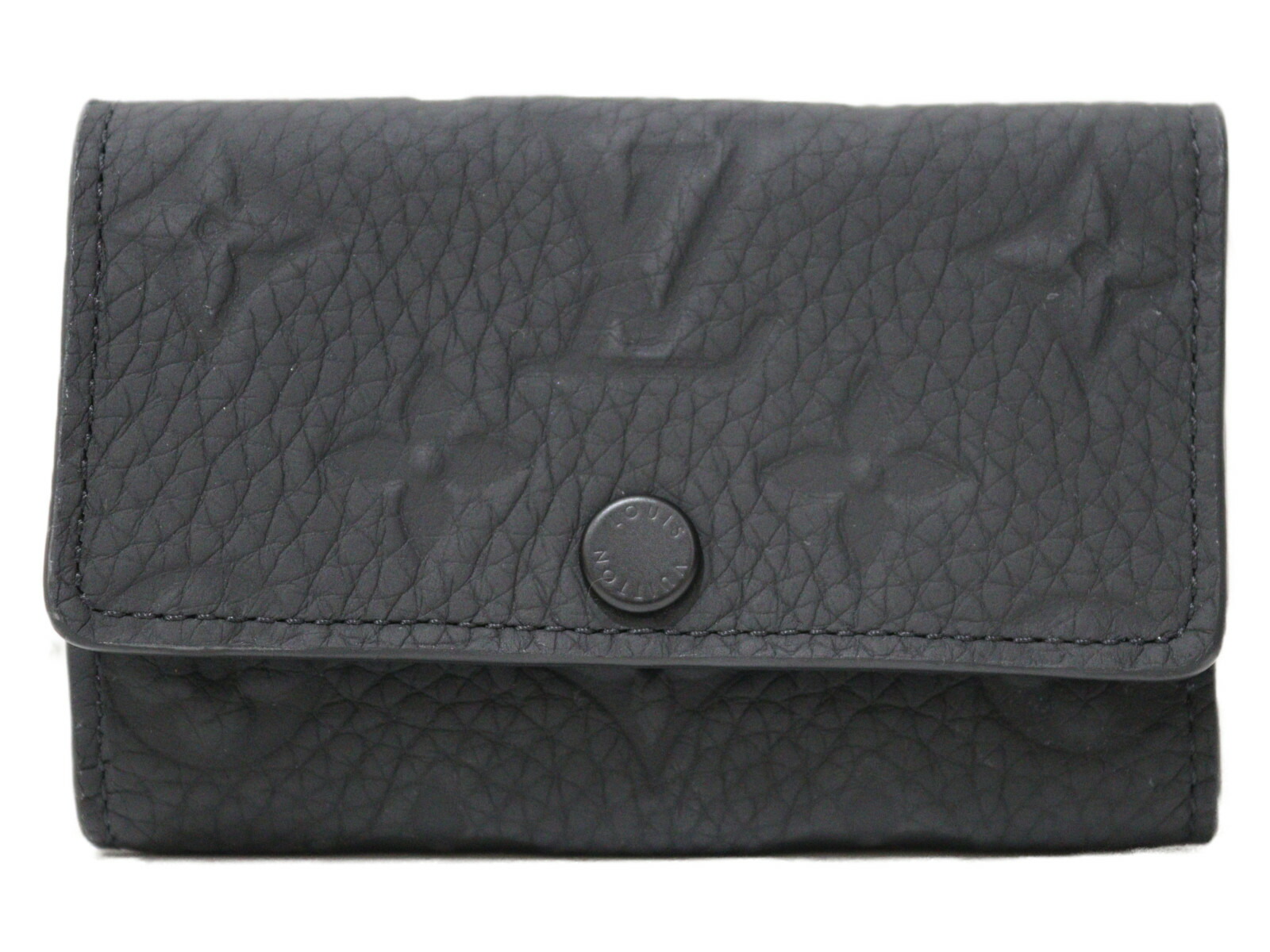 【☆未使用品☆】【布袋あり】LOUIS VUITTON　ルイヴィトン　キーケース ミュルティクレ6　M82604　モノグラム・トリヨン　ブラック　黒　シンプル　メンズ　ギフト　プレゼント包装可【中古】松前R56号店