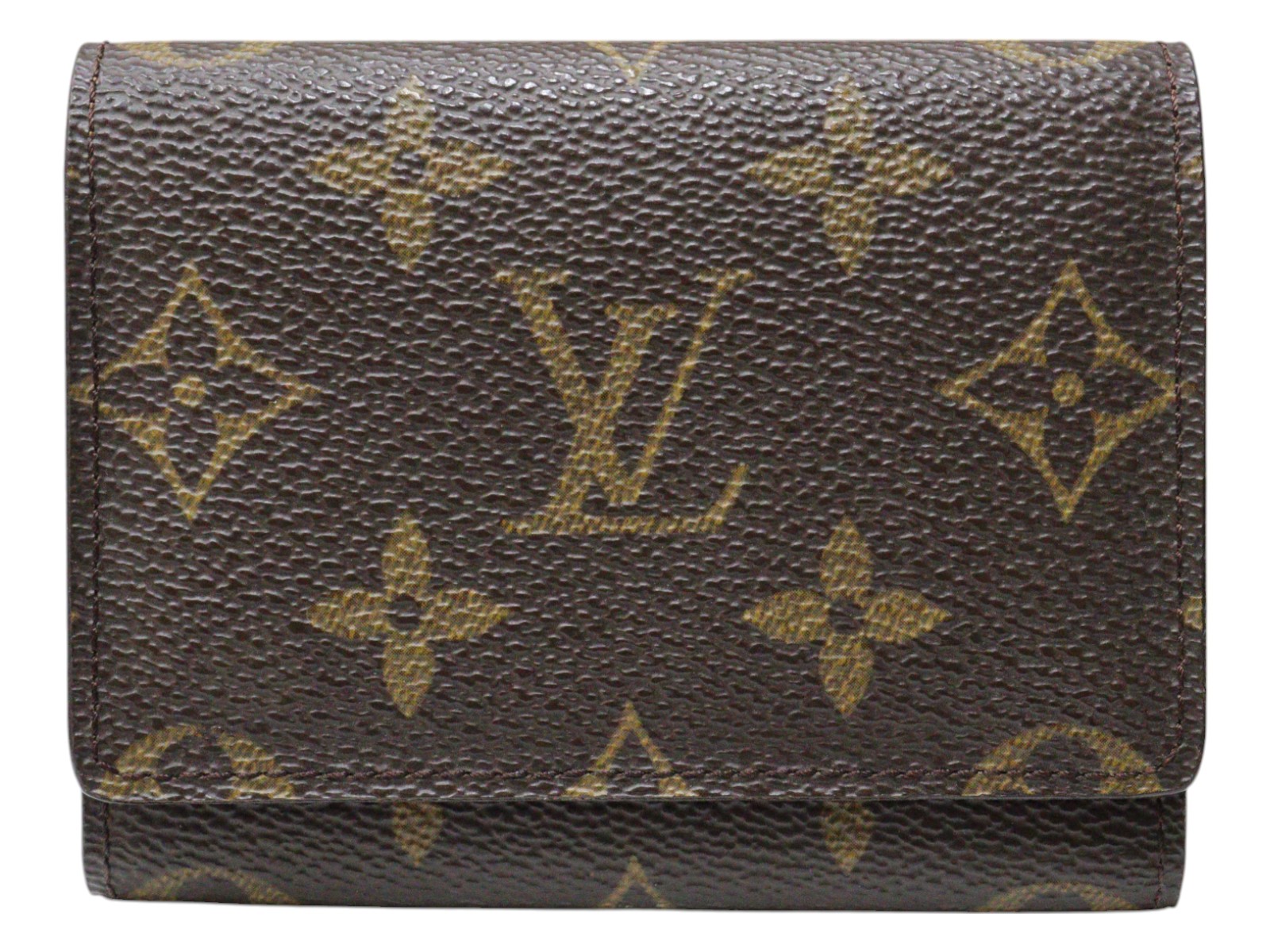 LOUIS VUITTON ルイ・ヴィトン アンヴェロップ・カルト ドゥ ヴィジット M62920 CA1012 モノグラム ブラウン ウィメンズ レディース カード入れ 名刺入れ ビジネス 小物 定番 ギフト プレゼント包装可【中古】松山朝生田店