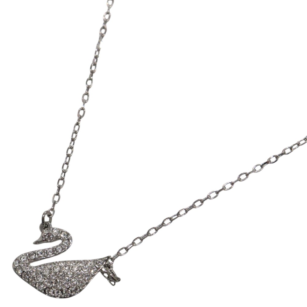 美品 SWAROVSKI ネックレス ガラス細工 ラインストーン 白鳥 楽天市場】美品 スワロフスキー SWAROVSKI スワン 白鳥 モチーフ