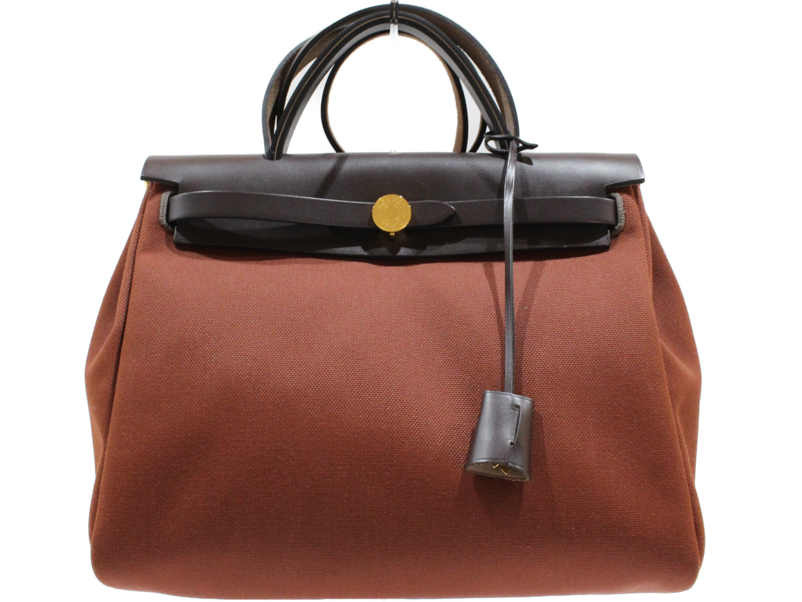 【箱・布袋・ポーチ付き】HERMES　エルメス　エールバッグ・ジップ31 ルトゥルネ　Z刻印　2021年製造　ボルドー系　トワルアッシュ×レザー　鍵　カデナ　ショルダーバッグ　ハンドバッグ　レディース　カジュアル　ギフト　プレゼント包装可【中古】松山久万ノ台店