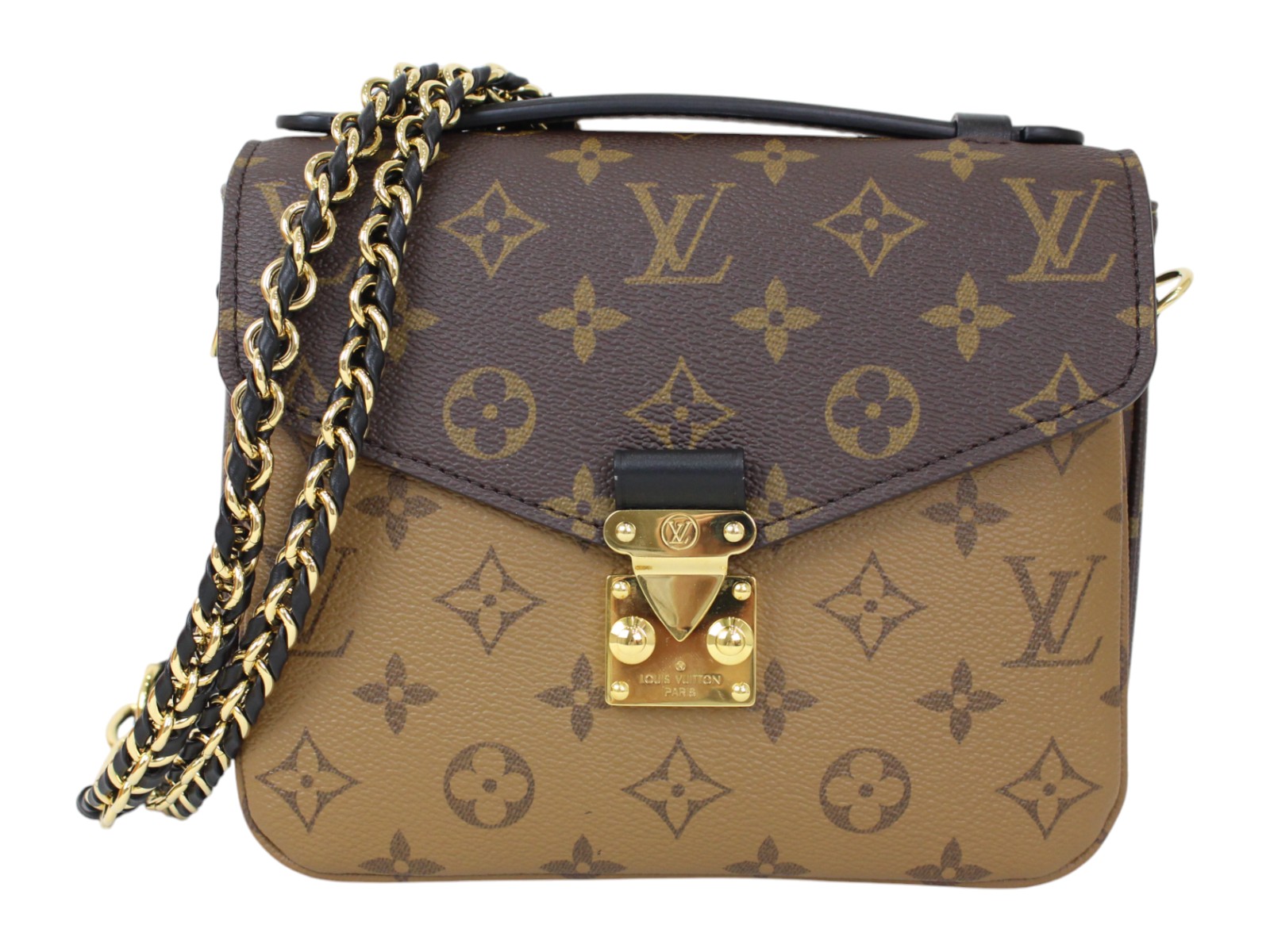 【箱・布袋付】LOUIS VUITTON ルイ・ヴィトン ポシェットメティスバックパック M11941 背嚢 モノグラムリバース 集積回路 赤銅色 レディース ゴールド金具 差し上げ物 差し上げ物荷拵え可【中古】松前R56号店