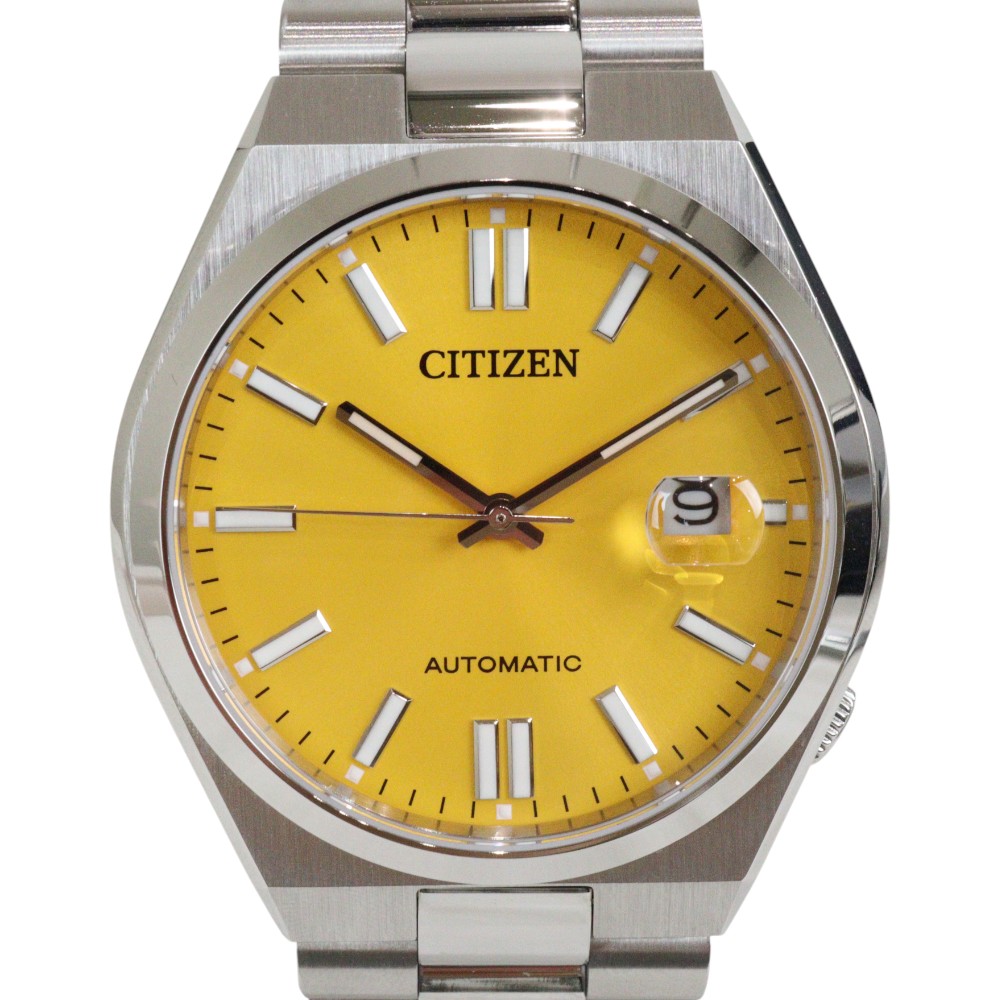 CITIZEN　シチズン　シチズンコレクション　NJ0150-81Z　自動巻き　デイト　SS　イエロー　メンズ　腕時計　ウォッチ　プレゼント包装　ギフト【中古】松前R56号店 28,470円