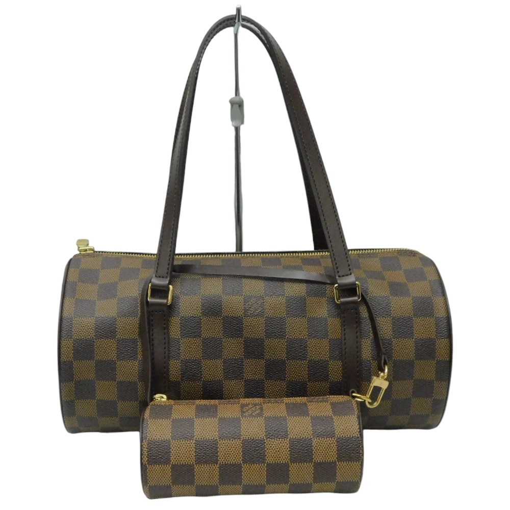LOUIS VUITTON　ルイ・ヴィトン パピヨン30　N51303　ハンドバッグ　ポーチ付き　ダミエ　ゴールド金具 ブラウン系　人気　レディース　ギフト　プレゼント包装可【中古】新居浜店