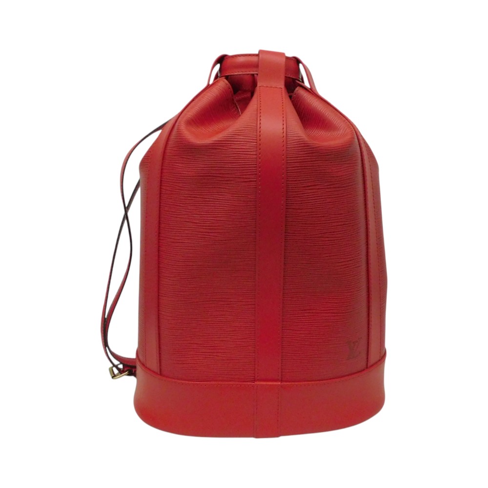 LOUIS VUITTON　ルイ・ヴィトン　ランドネ　M52357　ショルダーバッグ　肩掛け　巾着　エピ　レッド　赤　ショルダー紐調節可　レディース　メンズ　ユニセックス　ギフト　プレゼント包装可【中古】新居浜店｜かんてい局松前Ｒ５６号店