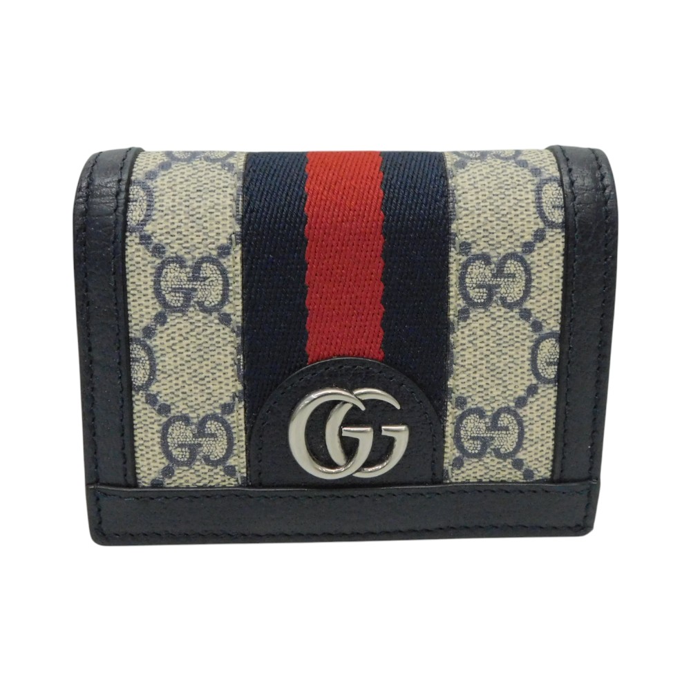 極美品 グッチ オフディア 折財布 GGマーモント シェリーライン ネイビー 新品 通販ファッション - 極美品・付属品✨グッチ オフディア 2