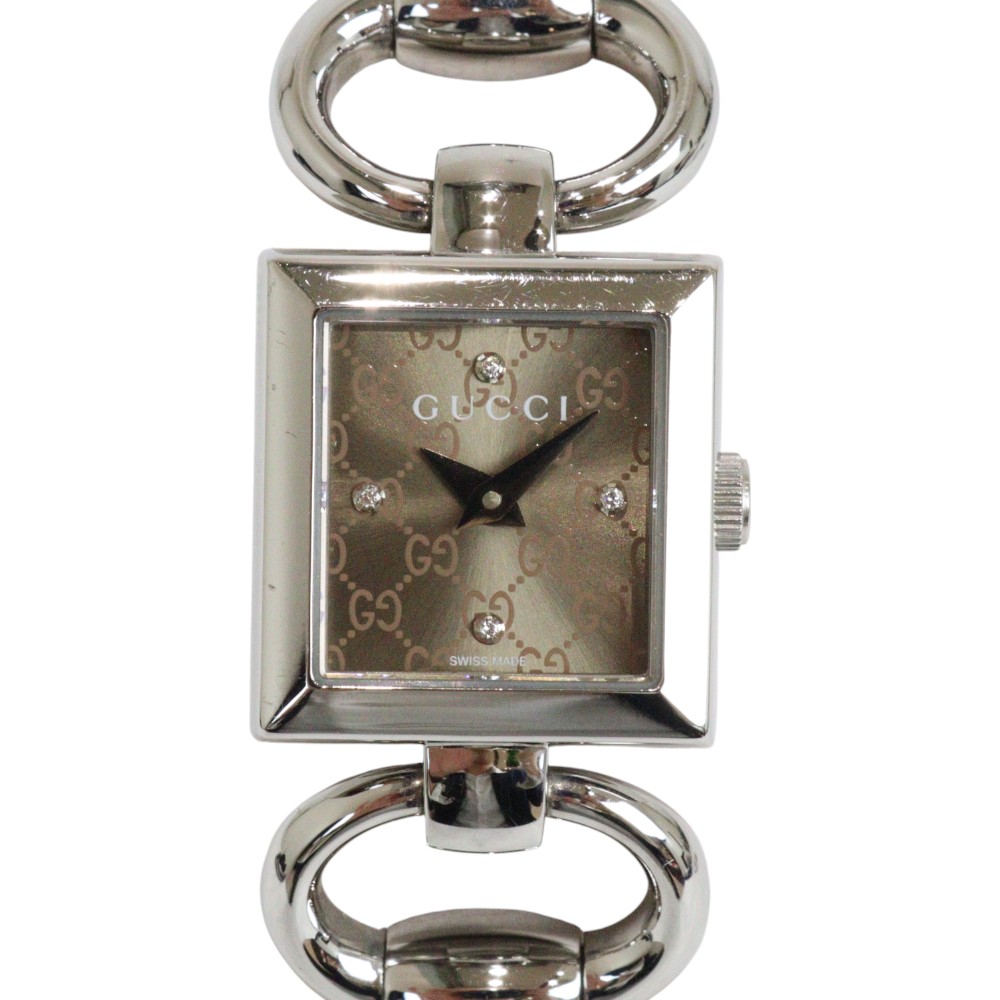361GUCCI グッチ 120 トルナヴォーニ　ダイヤ　スクエア　腕時計 361GUCCI グッチ 120 トルナヴォーニ ダイヤ スクエア 腕時計