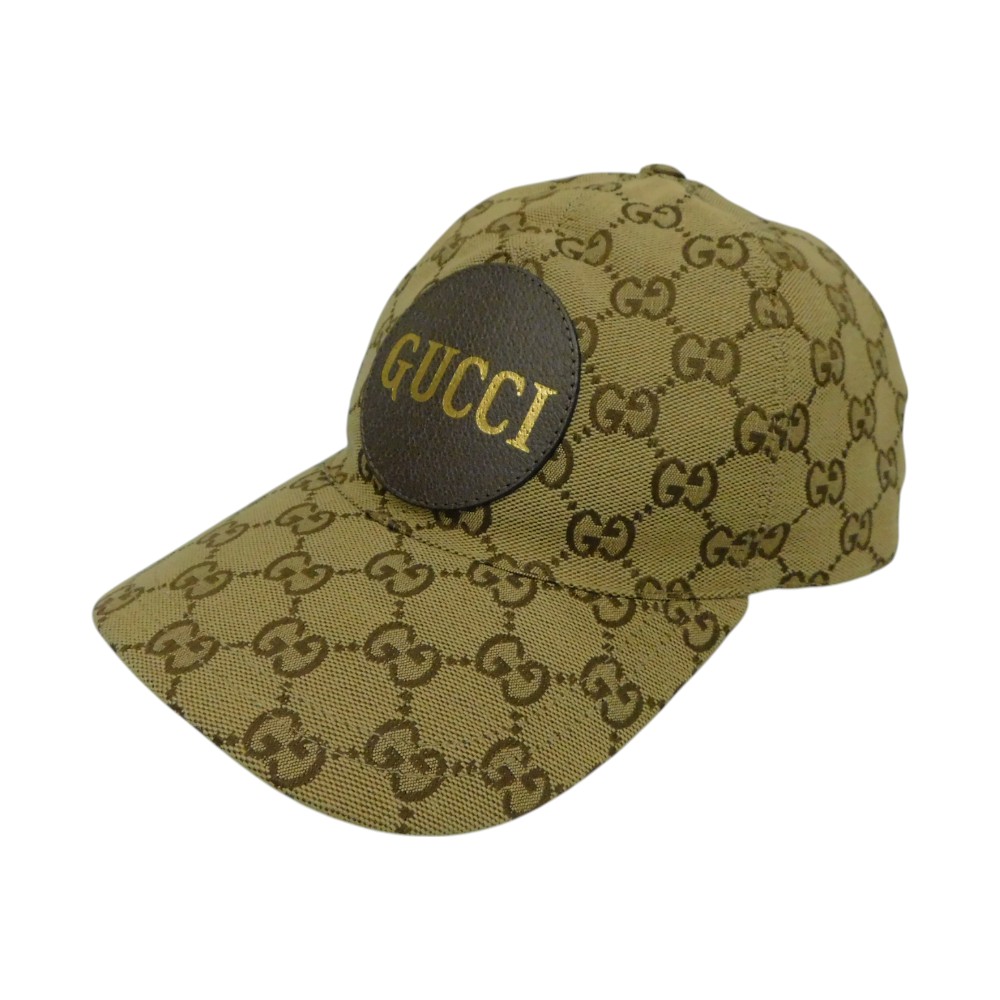 GUCCI グッチ GGパターンベースボールキャップ　Lサイズ GUCCI】GGパターン ベースボールキャップ L 帽子