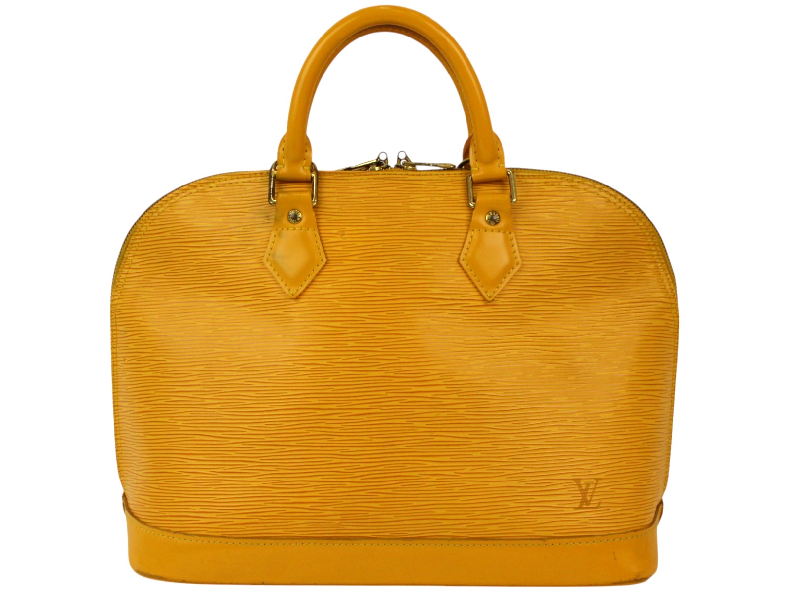 LOUIS VUITTON　ルイ・ヴィトン　アルマ　M52149　エピ　ハンドバッグ　ジョーヌ　イエロー　レディース　ギフト　プレゼント包装可【中古】松前R56号店