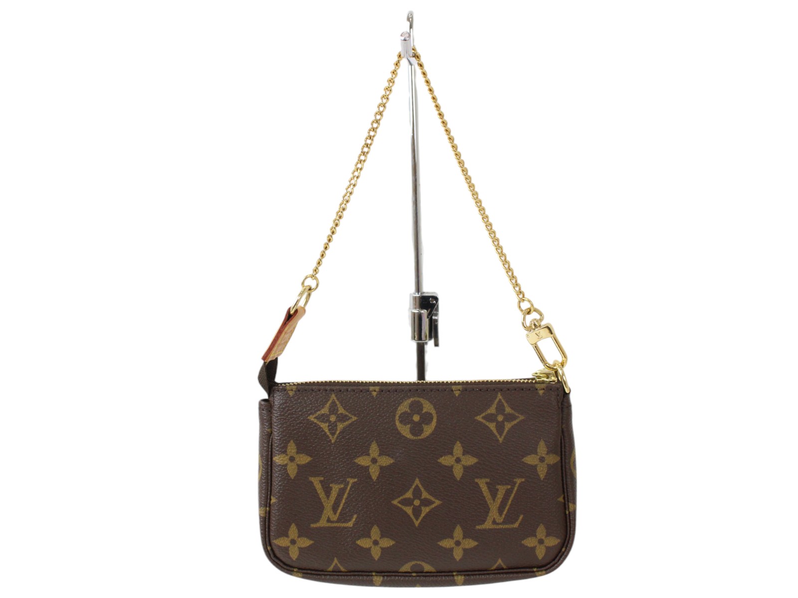 【小さくエレガント可愛い】Louis Vuitton チェーンポシェット 2023 希少 ヴィトン PICO GO-14 チェーン バッグ 黒 ゴールド