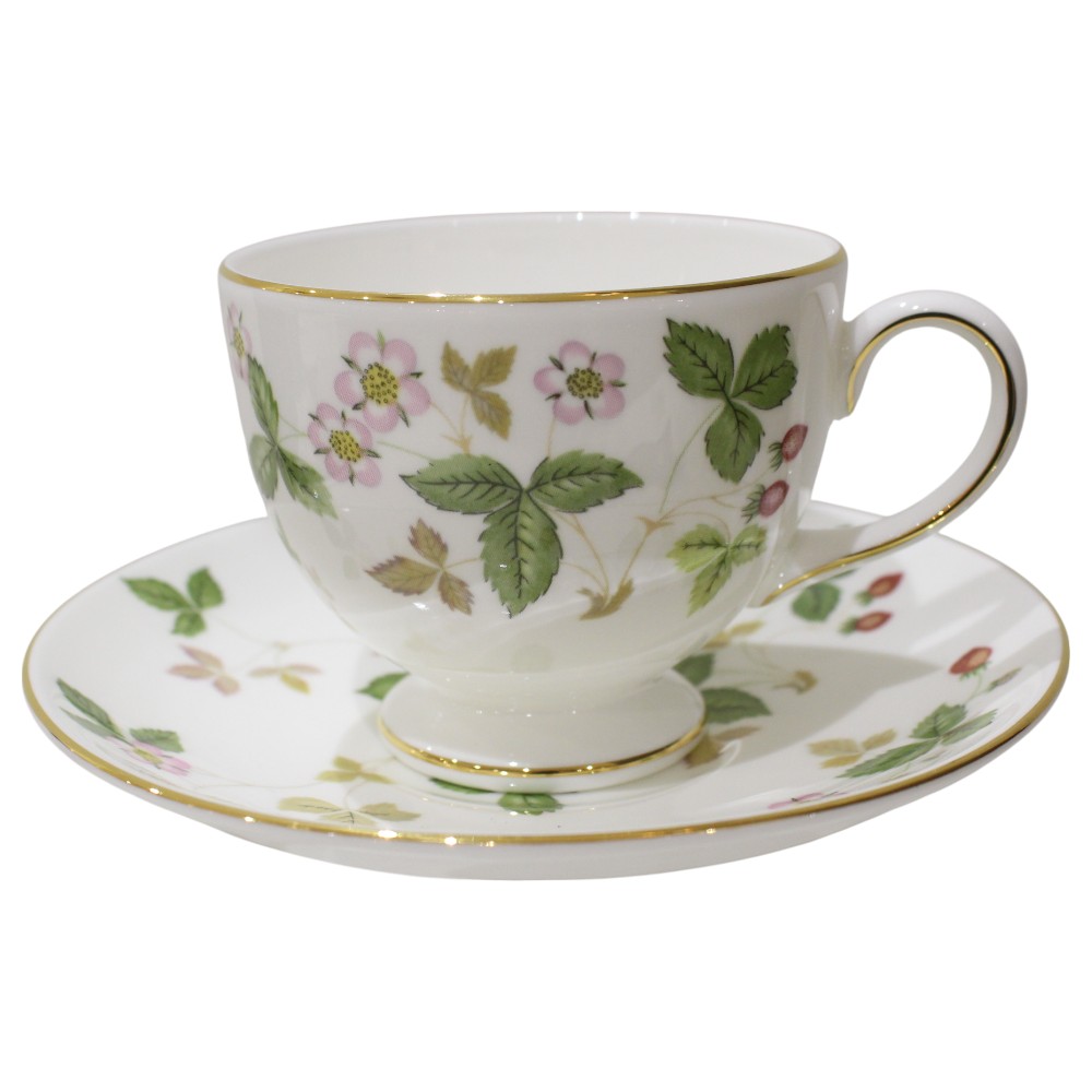WEDGWOOD 優勝杯＆平円盤 ワイルドストロベリー ウェッジウッド ブランド名食器 洋食器 差し上げ物荷拵え 差し上げ物【中古】松前R56号店