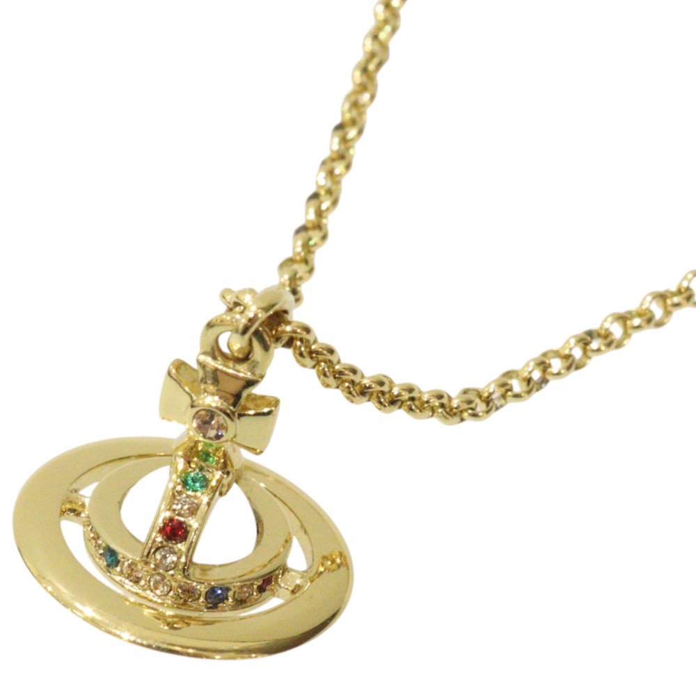 レア GOLD 925製VivienneWestwoodオーブネックレス Vivienne Westwood - レア GOLD 925製VivienneWestwoodオーブ