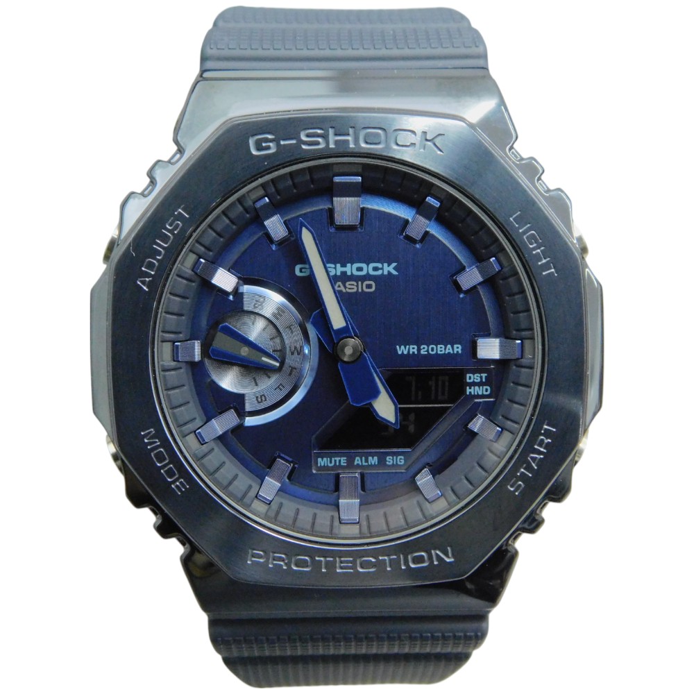 CASIO カシオ G-SHOCK GA-B2100CD-1A7JR クオーツ 20気圧防水 ステンレススチール 樹脂 メタル ダークブルー アナログデジタル メンズ 腕時計 ウォッチ プレゼント包装 ギフト【中古】新居浜店