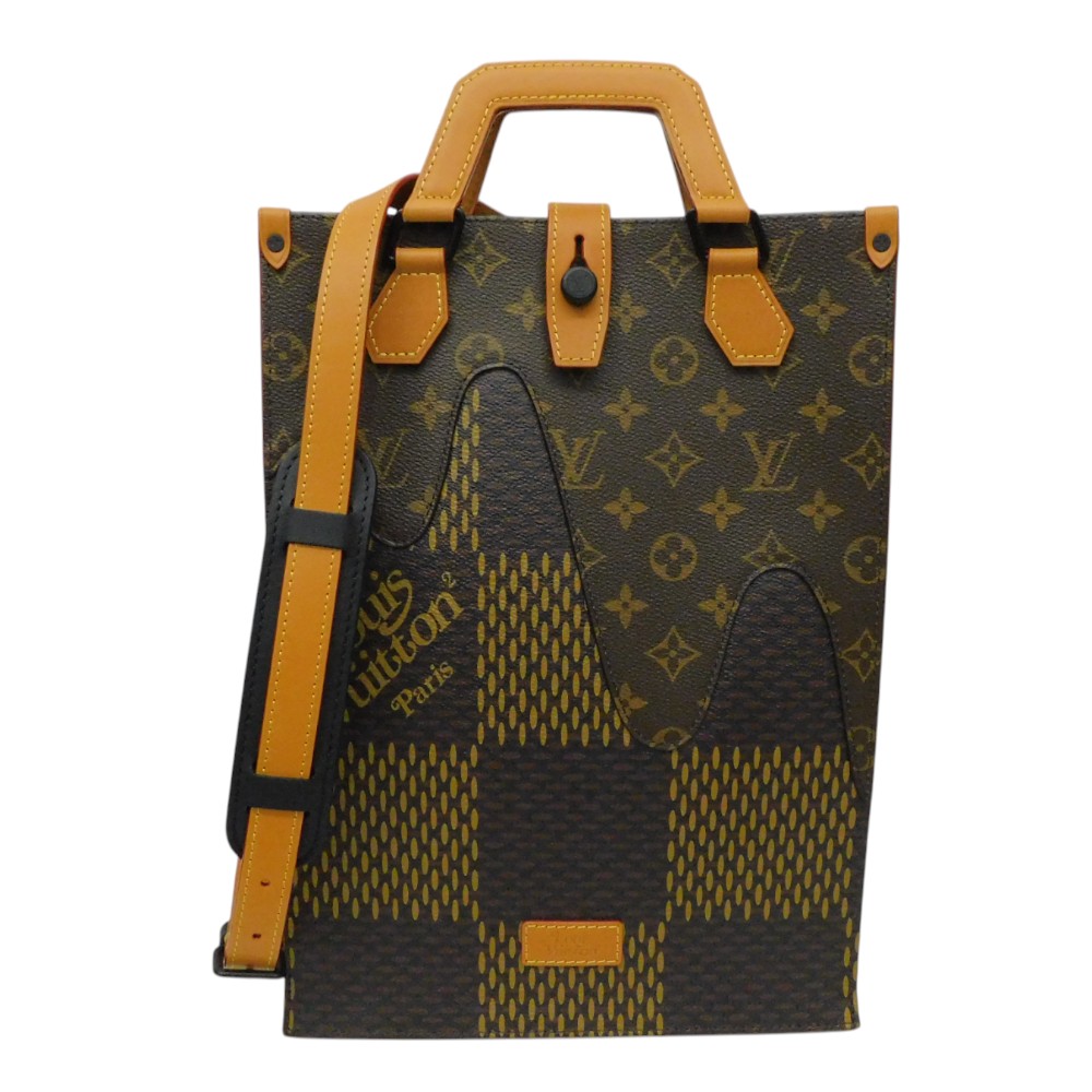 くらげ。正規品ルイヴィトン ダミエ ブラウンレザートートバッグ 楽天市場】LOUIS VUITTON ルイヴィトン トートバッグ