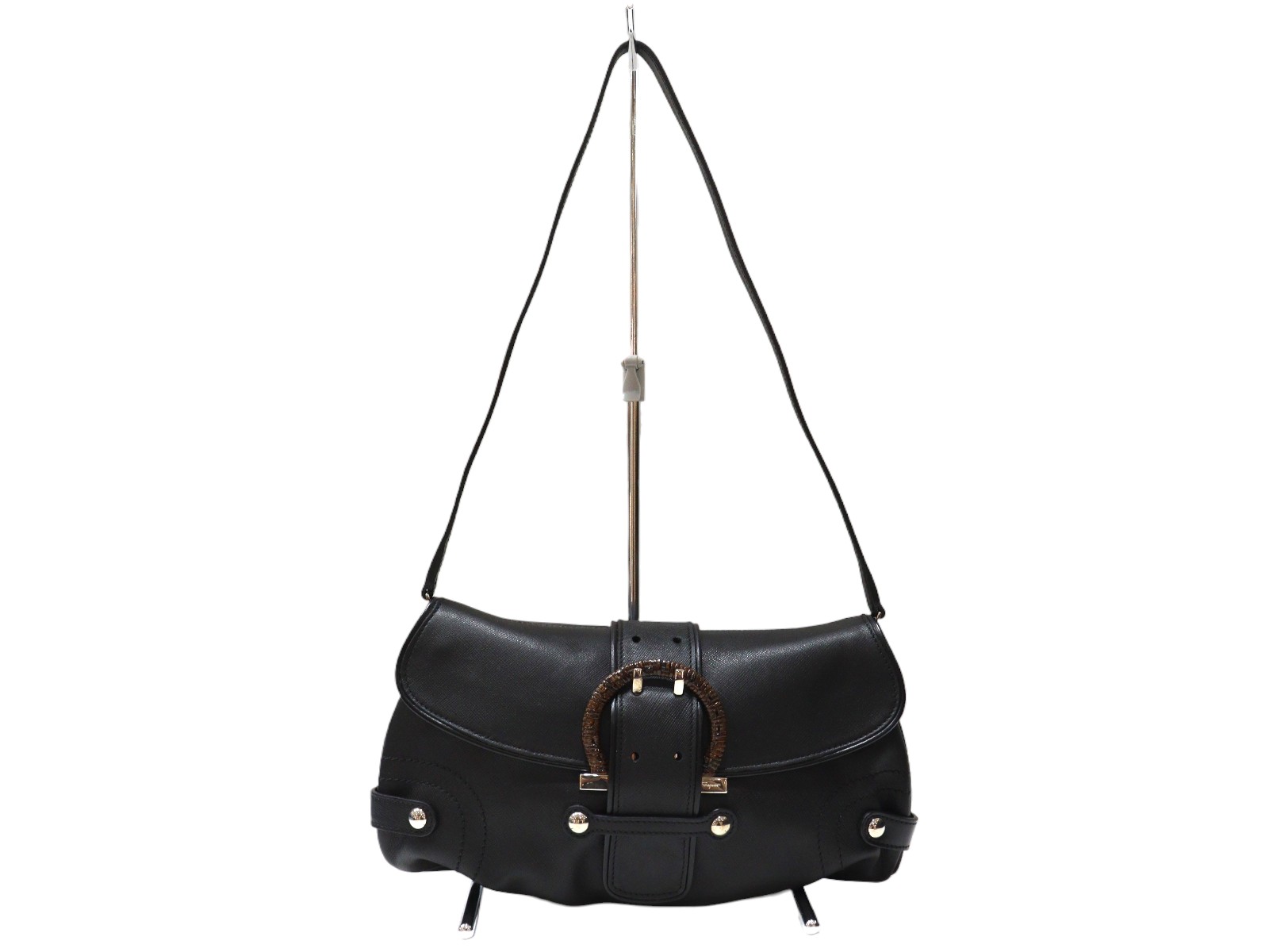 サルバトーレ　フェラガモ　クラッチバッグ 2WAYショルダーバッグ 楽天市場】フェラガモ FERRAGAMO クラッチバッグ 2WAY ブラック