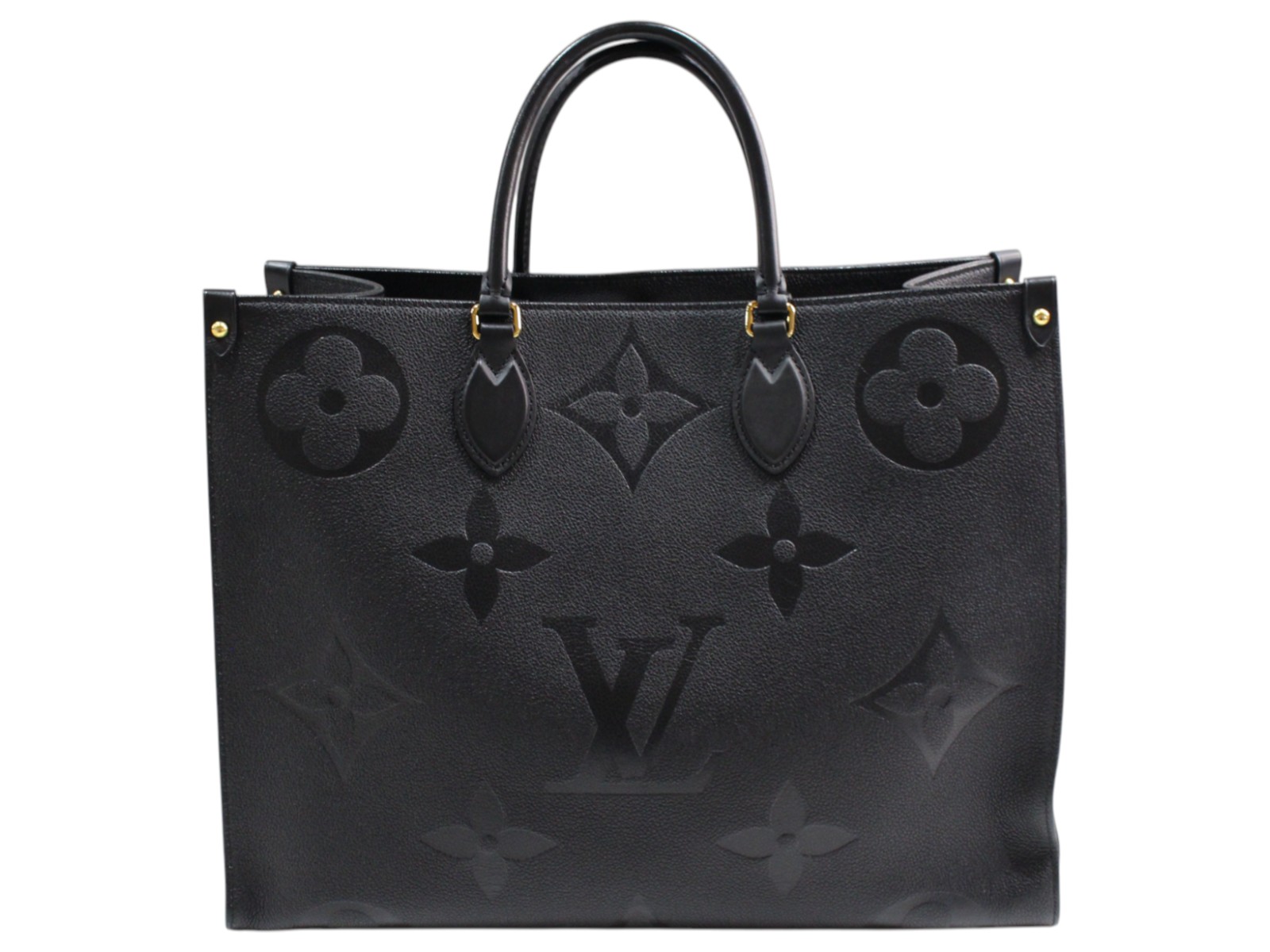 LOUIS VUITTON ルイ・ヴィトン オンザゴーGM M44925 モノグラム・アン工業プラント 黒いこと ハンドバック トートバッグ 大電気容量 旅する 商行為 大きめ メンズ レディース ウィメンズ ユニ一発やる 差し上げ物 差し上げ物荷拵え可【中古】松山久万ノ台店