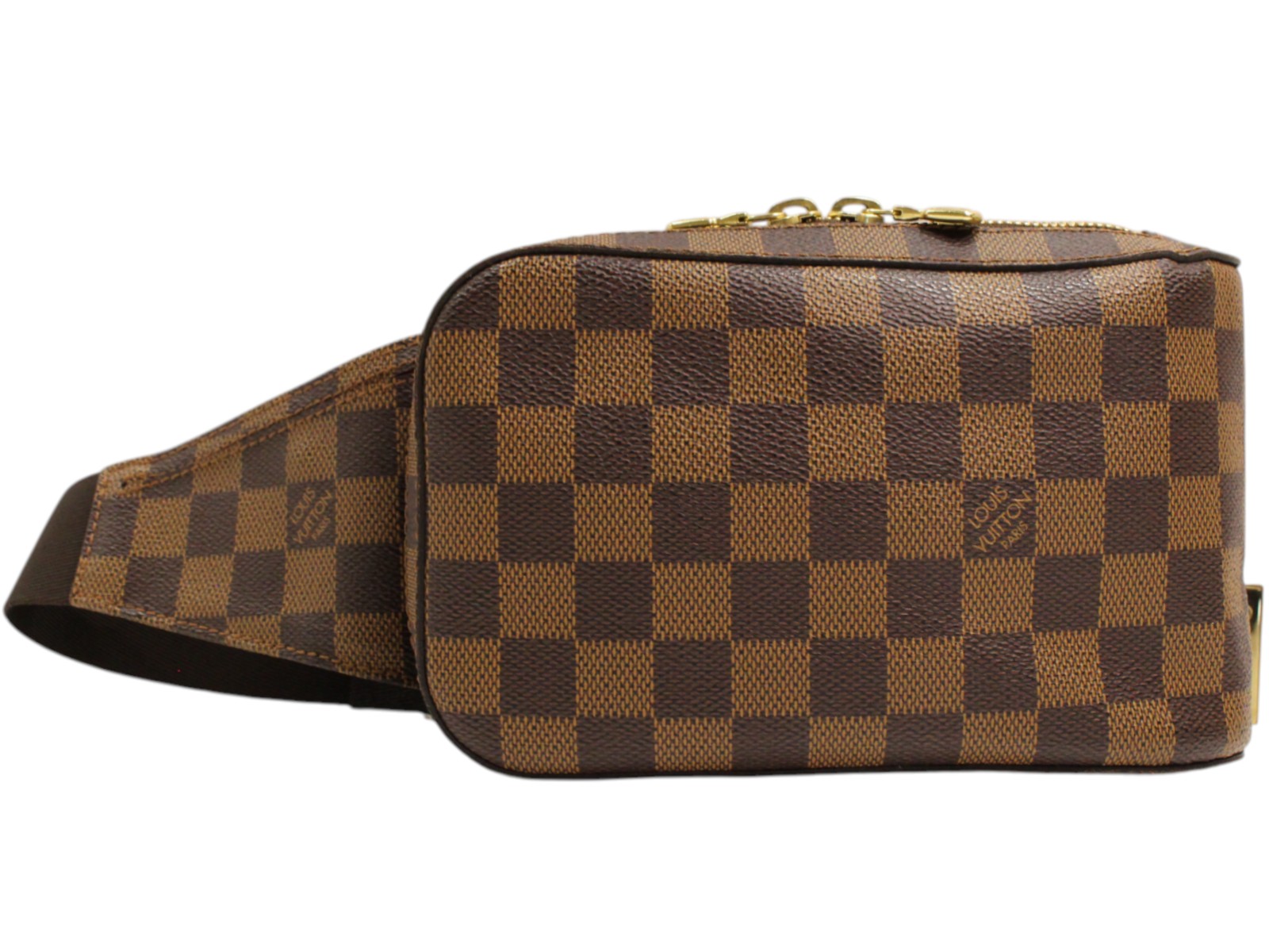 LOUIS VUITTON ルイ・ヴィトン ジェロニモス N51994 ダミエ・エベヌ 赤銅色 上半身御徒面子 酉の方角御徒面子 ゴールド金具 メンズ LV 定番 一般受け 差し上げ物 差し上げ物荷造り可【中古】松山久万ノ台店
