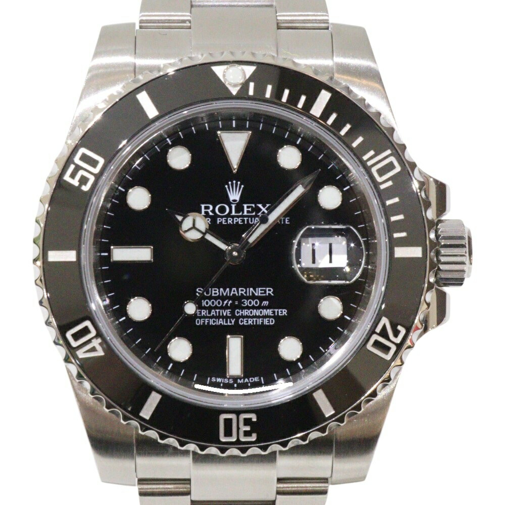 【オーバーホール･ポリッシュ済】ROLEX　ロレックス　サブマリーナーデイト　116610LN　自動巻き　デイト　ランダム　2011年　SS　ブラック　メンズ　腕時計　ウォッチ　プレゼント包装　ギフト【中古】松前R56号店