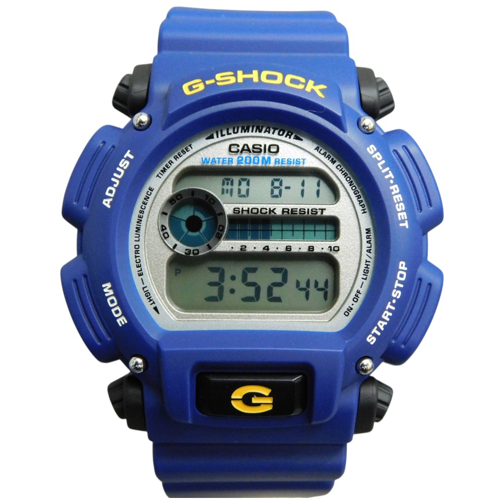 CASIO　カシオ　G-SHOCK　DW-9052-2VDR　クオーツ　200ｍ防水　樹脂　ブルー系　デジタル　メンズ　腕時計　ウォッチ　プレゼント包装　ギフト【中古】新居浜店