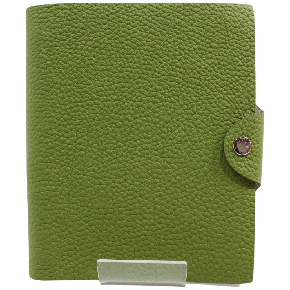 【未使用】エルメス　メモ帳　カバー　レフィル　フルセット　グリーン 未使用】エルメス メモ帳 カバー レフィル フルセット グリーン 未使用