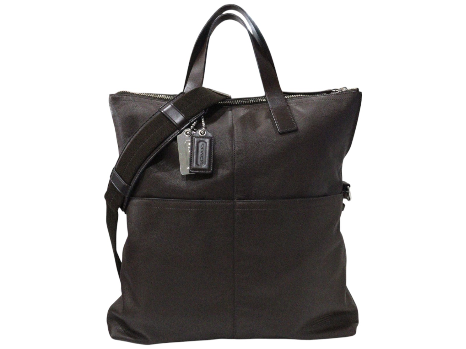 【良品】コーチ トンプソン フォルドオーバー ビジネスバッグ 2way 良品】コーチ トンプソン フォルドオーバー ビジネスバッグ 2way 良品