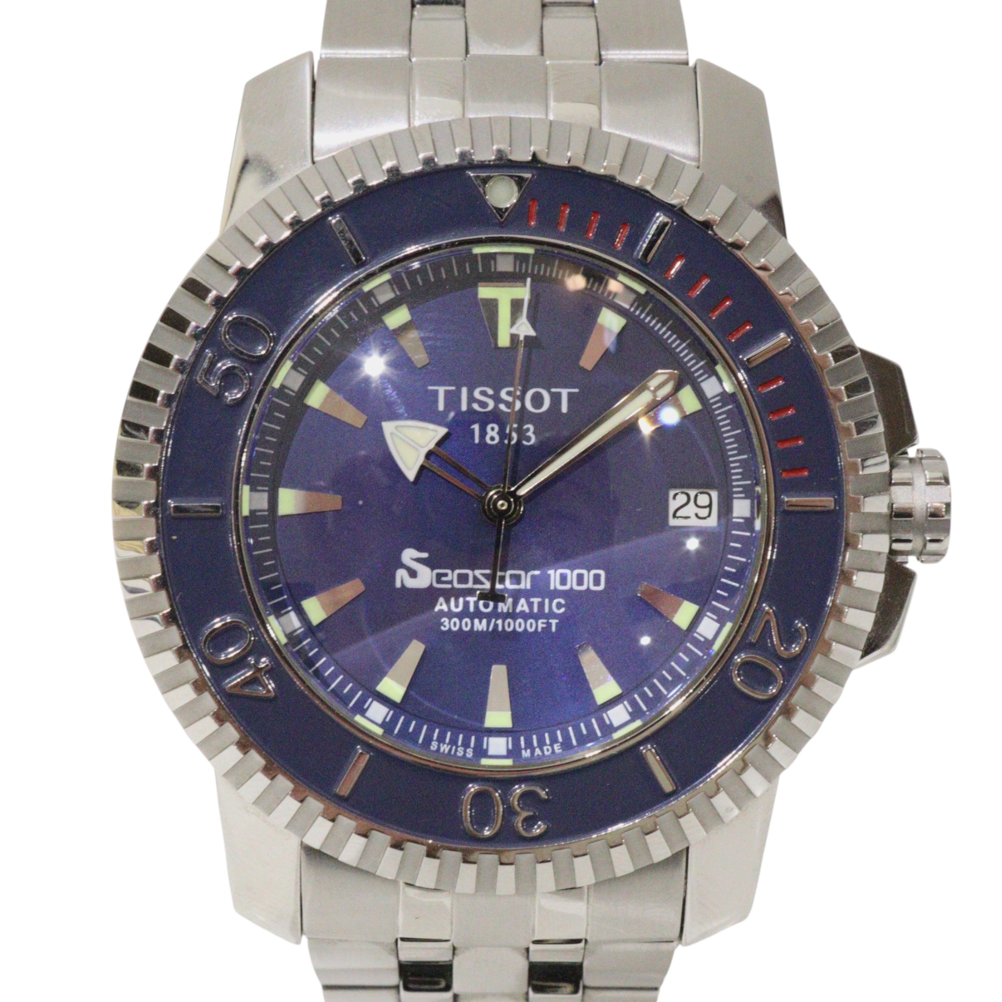 【ジャンク品】TISSOT 自動巻き腕時計 TISSOT ティソ 腕時計 SEASTAR シースター 1000 AUTOMATIC 自動