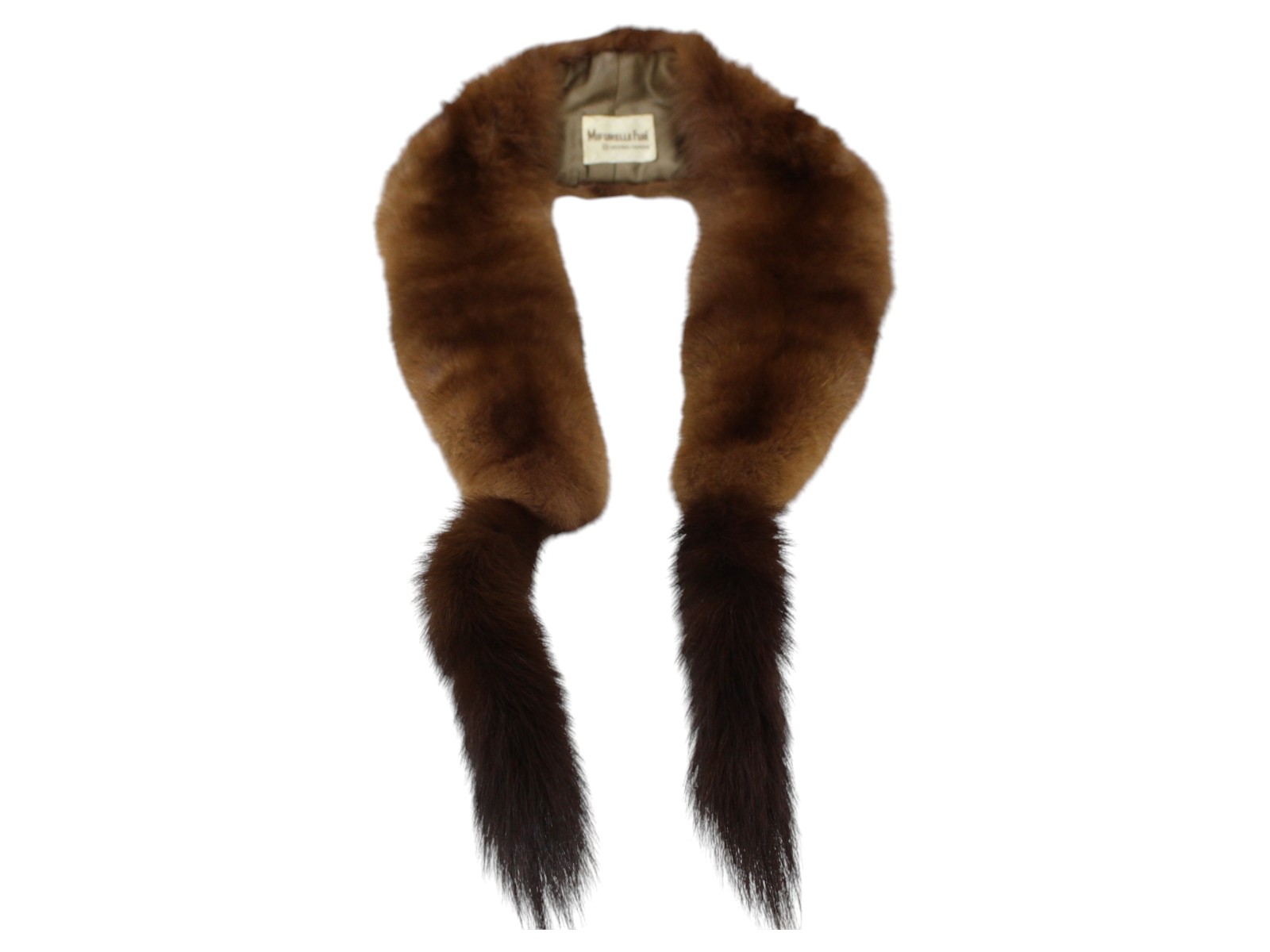 MIFURELLE FUR　ミファエルファー　ファーマフラー　ブラウン系　毛皮　ショール　メンズ　レディース　ユニセックス【中古】松前R56号店
