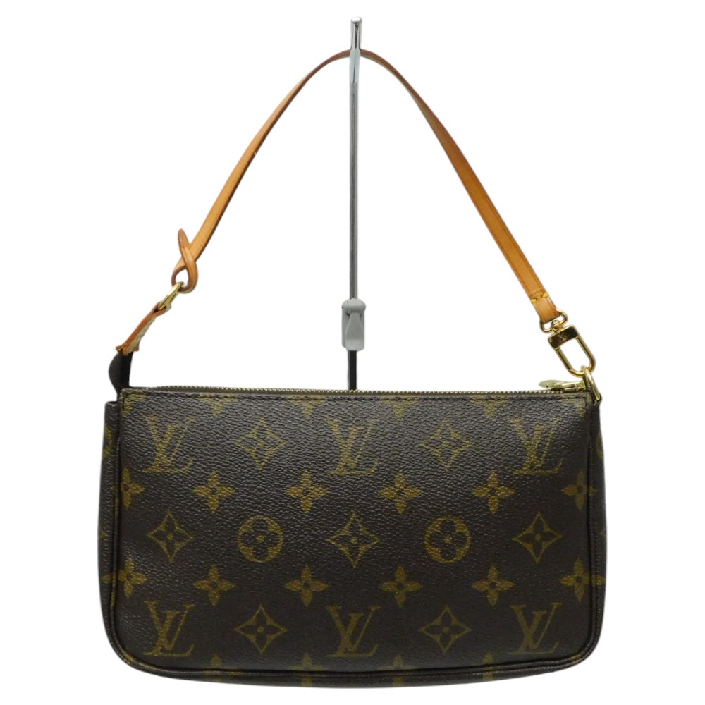LOUIS VUITTON ルイ・ヴィトン ポシェット・アクセソワール M51980 モノグラム・帆布 茶 赤銅色系 ハンドバック 付属物合切袋 ウィメンズ レディース 定番 一般受け  差し上げ物荷造り可【中古】新居浜店