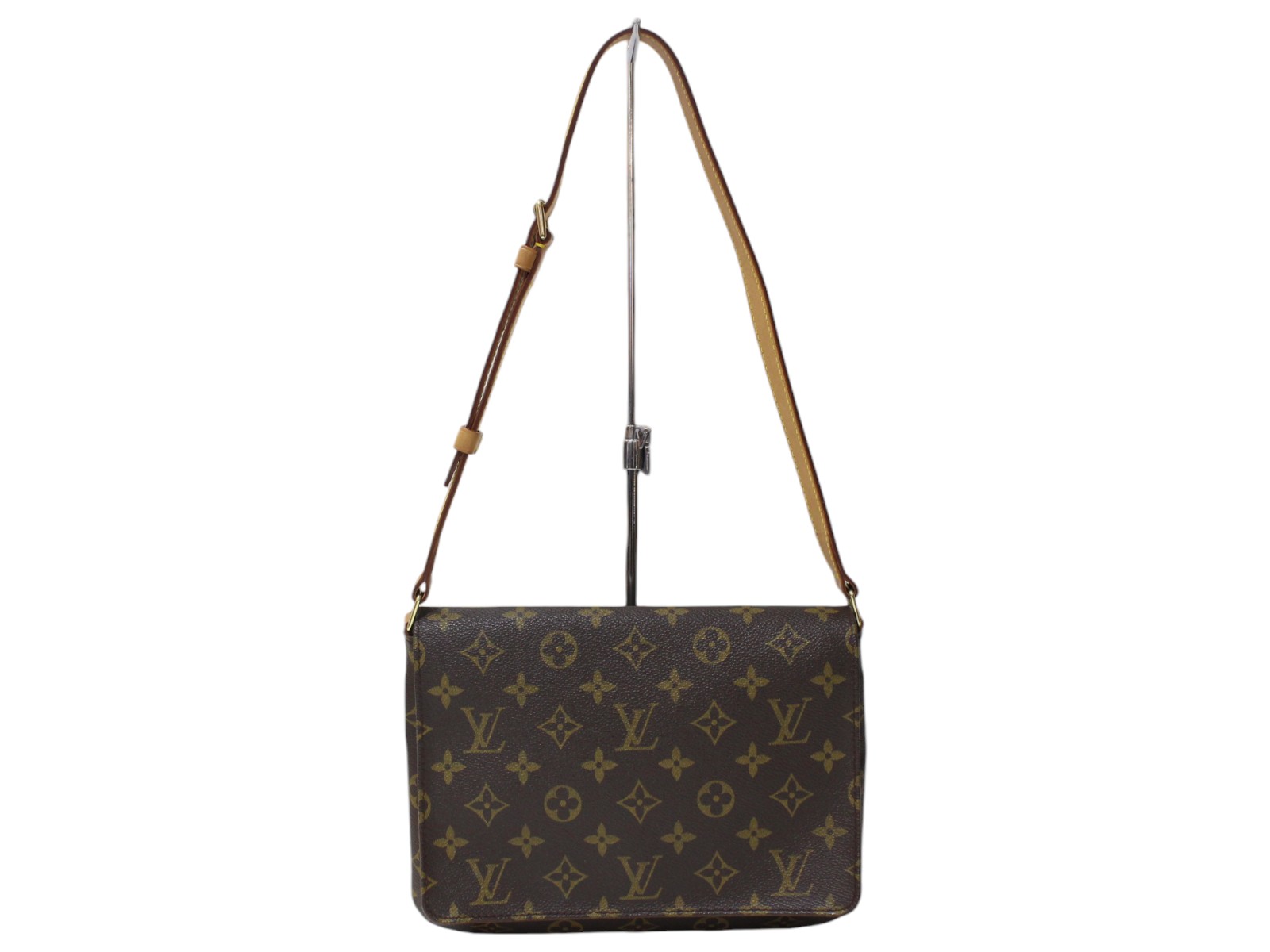 【箱・布袋あり】LOUIS VUITTON ルイ・ヴィトン ミュゼット・タンゴ M51257 モノグラムキャンバス ブラウン ワンショルダーバッグ 肩掛け ミニバッグ レディース ウィメンズ ギフト 人気 プレゼント包装可【中古】松前R56号店