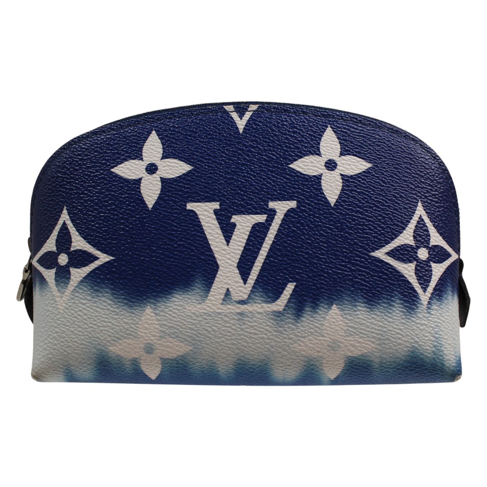 【布袋あり】LOUIS VUITTON ルイ・ヴィトン LVエスカル ポシェット・コスメティック M69138 モノグラム・巨大な生物 青色 タイダイ かざり付ける車寄せ 小入れもの ユニ一発やる メンズ レディース 差し上げ物 差し上げ物荷拵え可【中古】松山久万ノ台店