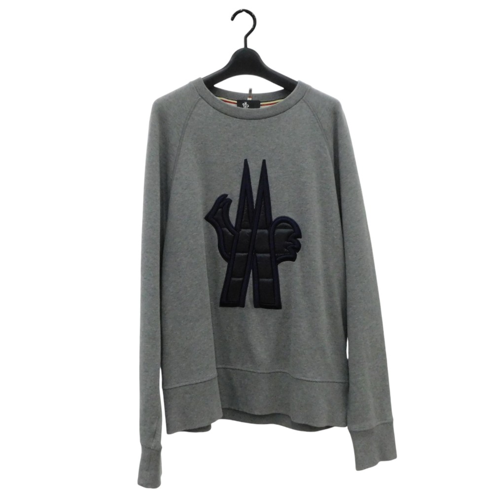 MONCLER　モンクレール　長袖スウェット　Lサイズ　グレー　パーカー　ファッション　秋冬　定番　メンズ　【中古】新居浜店