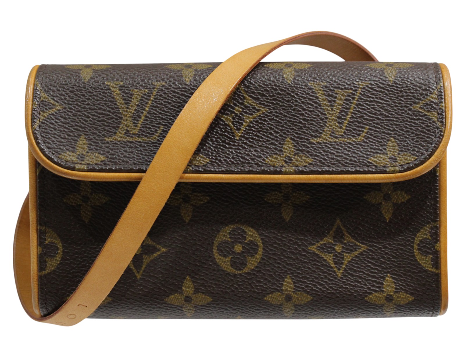 【布袋あり】LOUIS VUITTON ルイ・ヴィトン ポシェットフロランティーヌ M51855 上半身御徒面子 ウェストバッグ 2塁手御徒面子 モノグラム・帆布 赤銅色 ミニ御徒面子 レディース LV 廃盤 差し上げ物 差し上げ物荷拵え可【中古】松山久万ノ台店