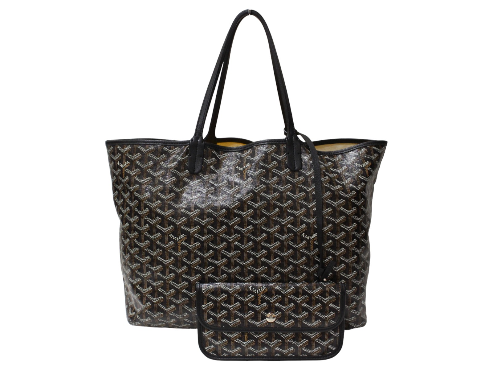 ゴヤール サンルイGMポーチ付き ブラック トートバッグ 楽天市場】【布袋あり】GOYARD ゴヤール サンルイGM トートバッグ PVC